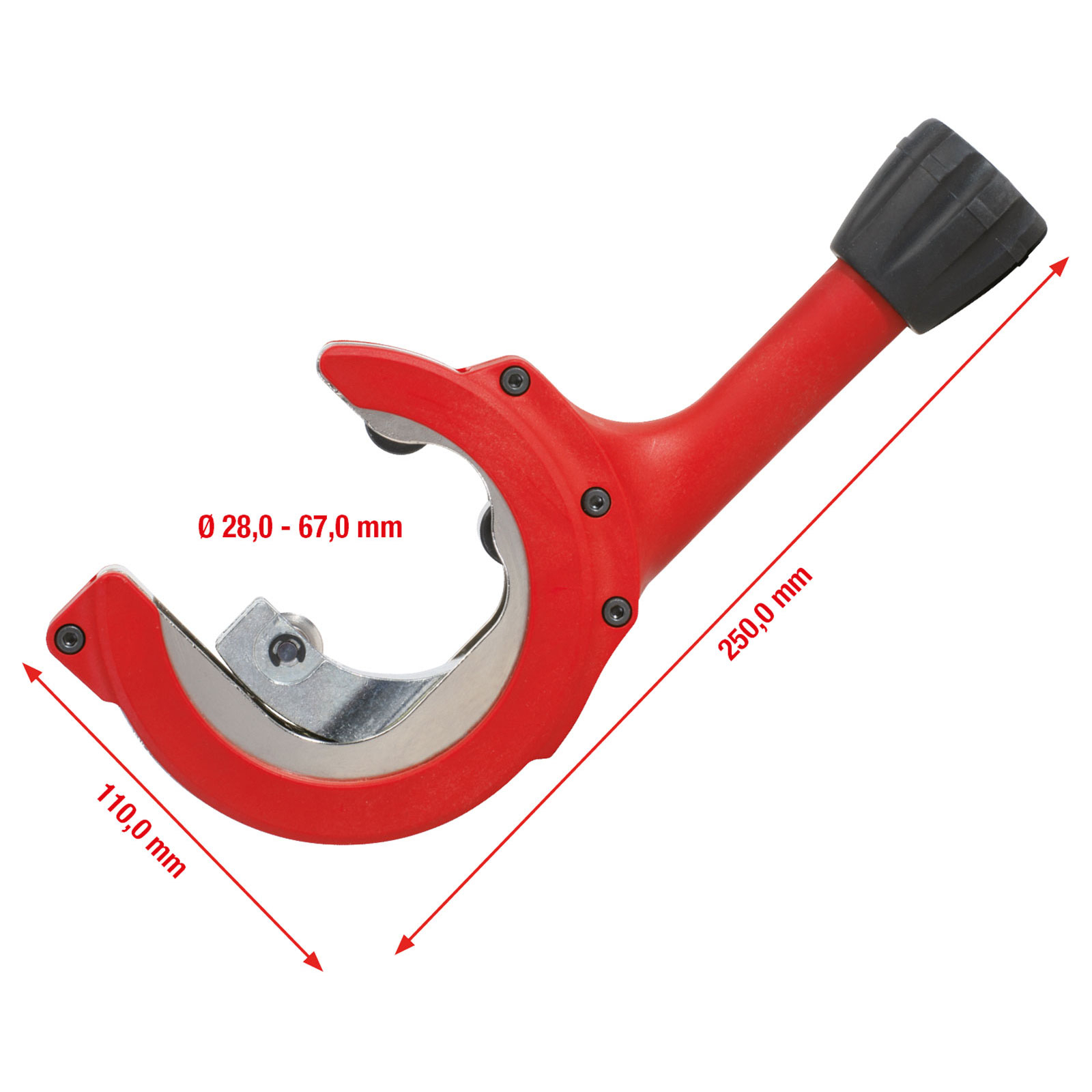 KS TOOLS Ratschen-Rohrabschneider 28 - 67 mm - 104.5050