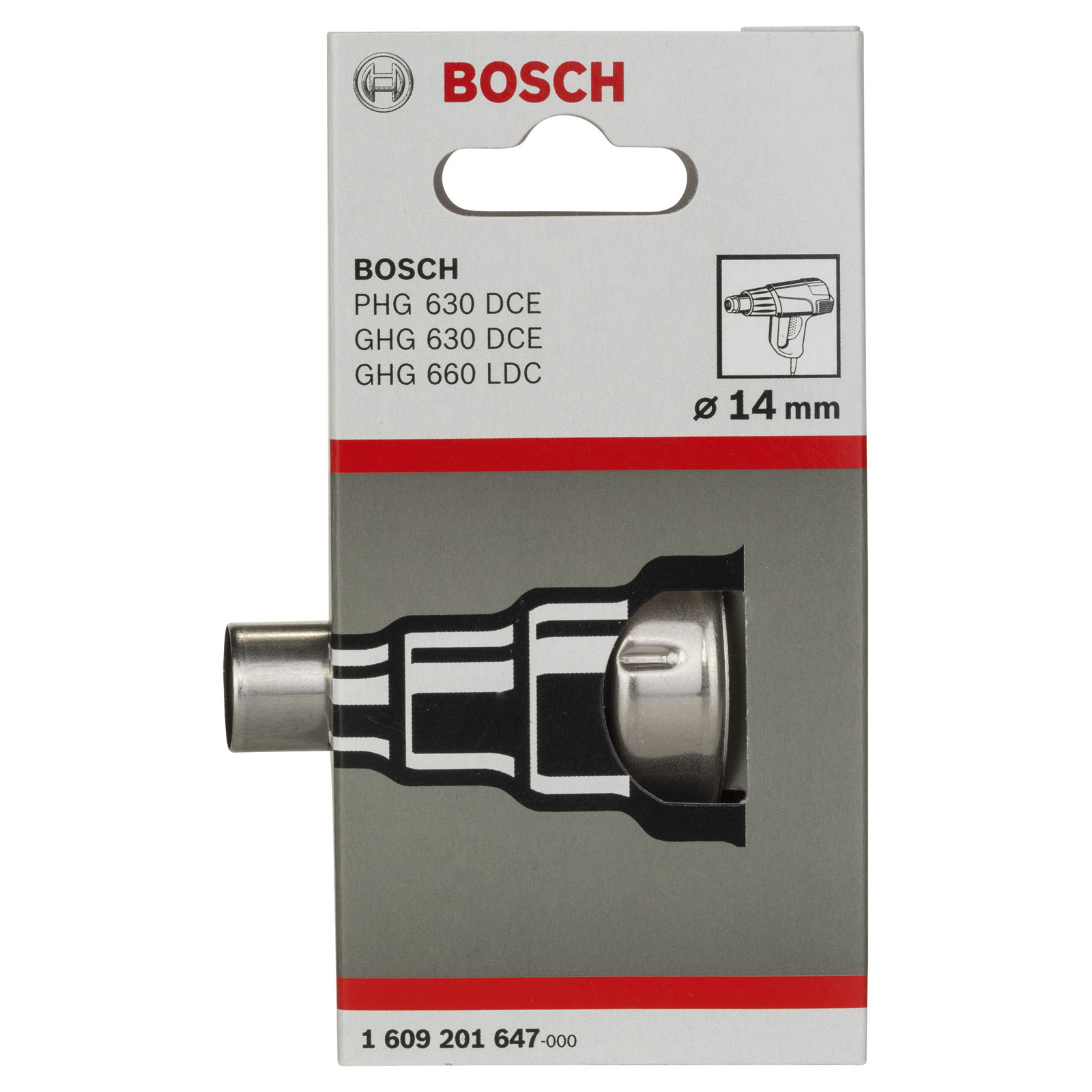 Bosch Reduzierdüse für Bosch-Heißluftgebläse, 14 mm - 1609201647