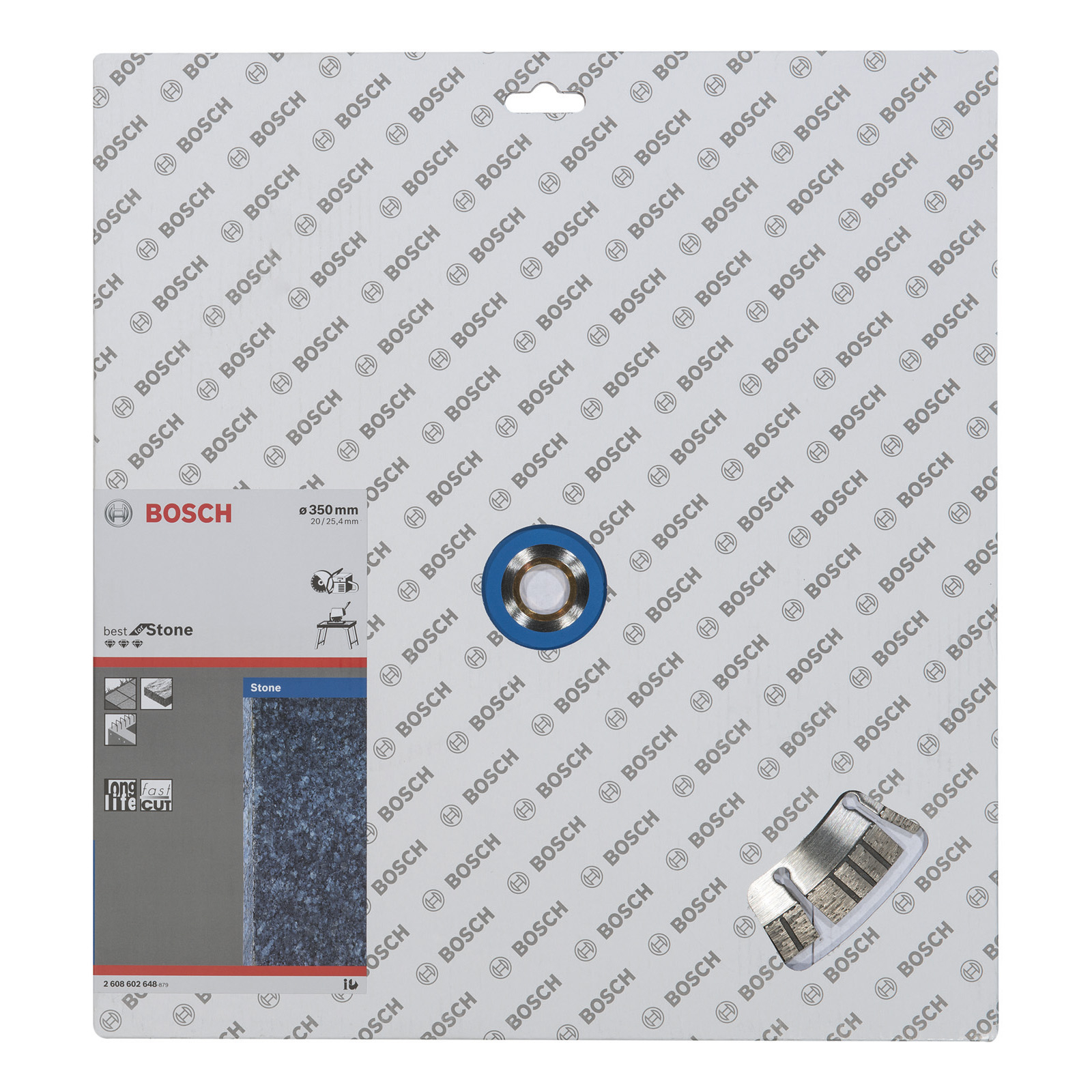 Bosch Diamanttrennscheibe Best for Stone, 350 x 20,00+25,40 x 3,2 x 15 mm -2608602648