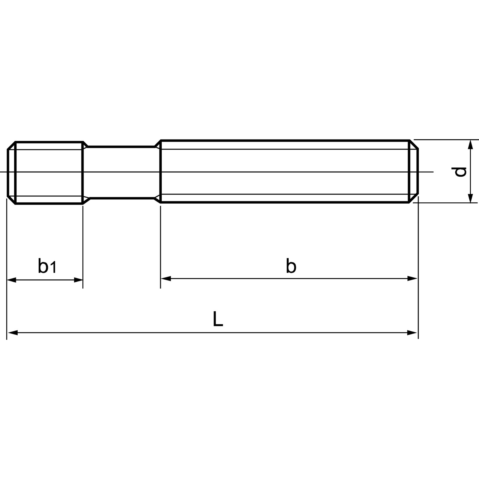 AMF Stiftschraube DIN 6379 M12 x 125 mm - 84871