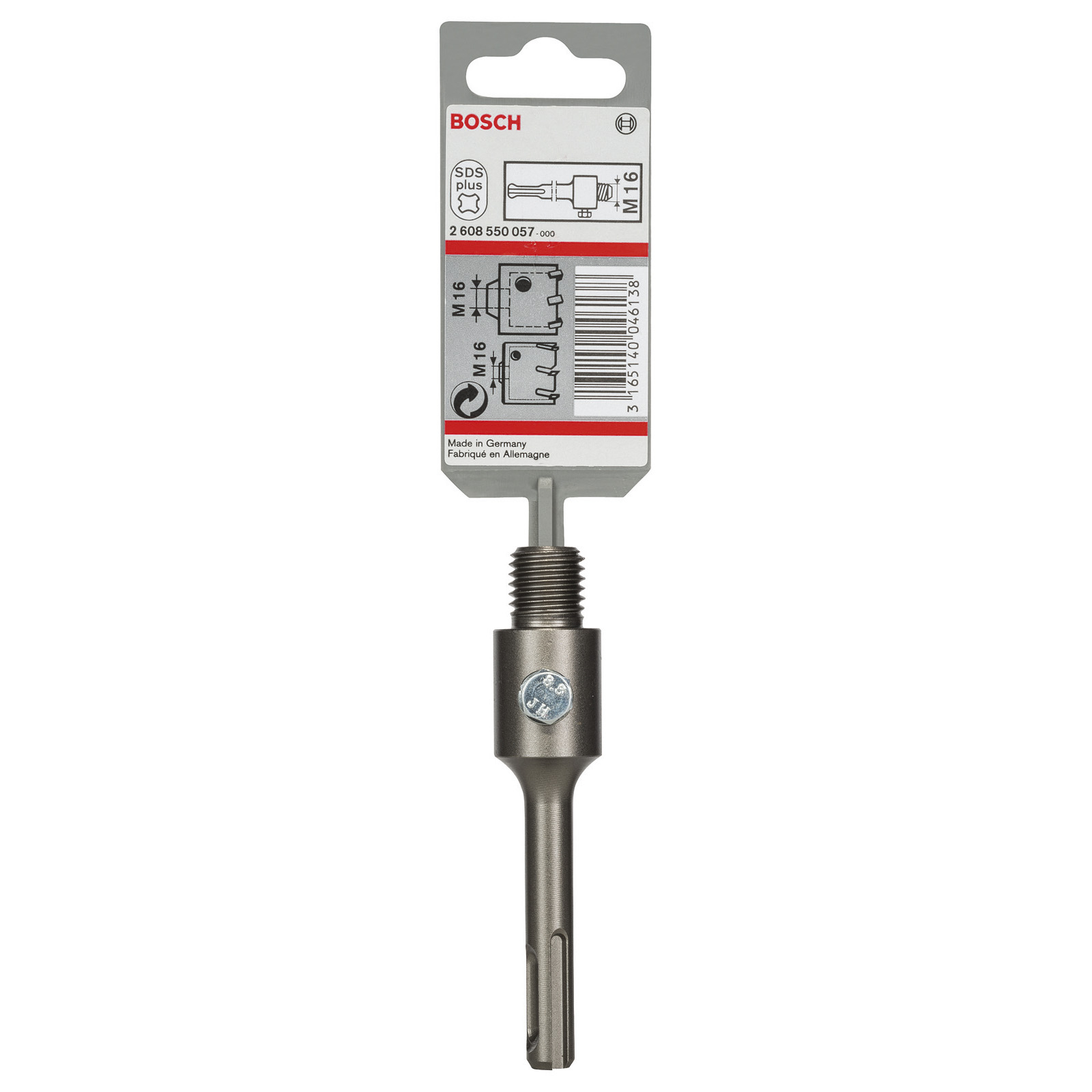 Bosch SDS plus-Aufnahmeschaft für Hohlbohrkronen mit M 16 105 mm - 2608550057