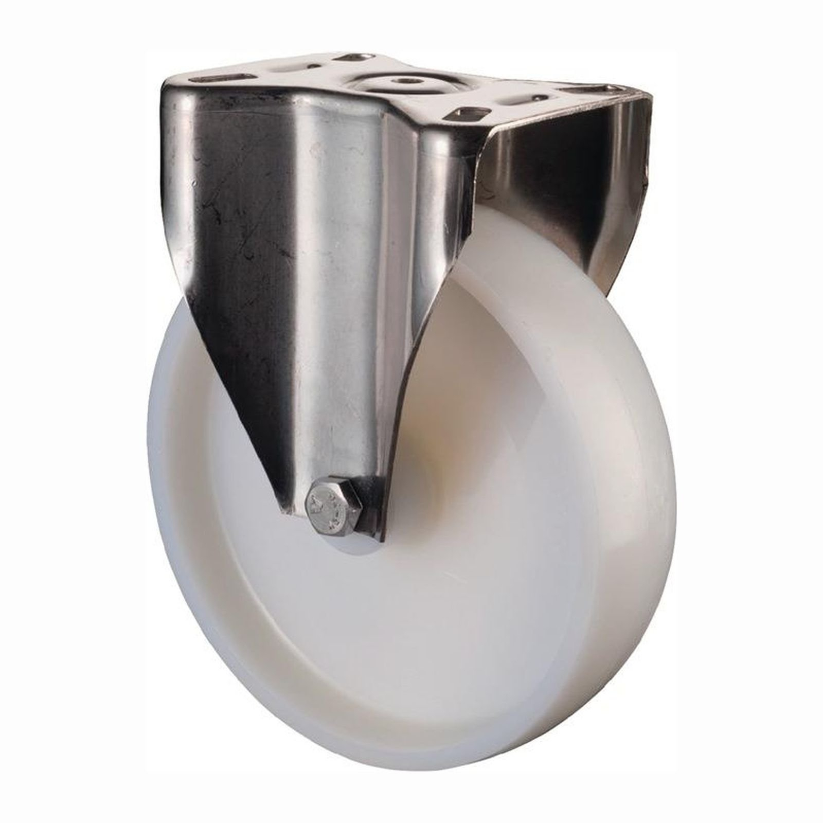 BS Rollen Bockrolle Kunststoff weiß Gleitlager Rad-Ø 50 mm 55 kg - G110.A90.051