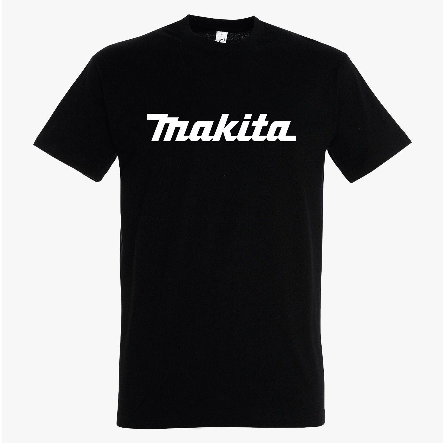 Makita T-Shirt Black mit Motiv Logo Groß weiß