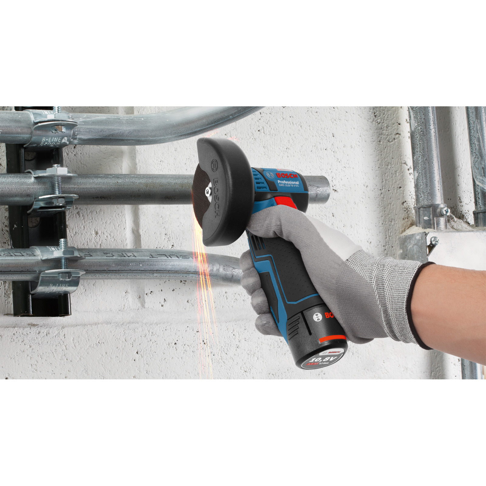 Bosch Akku-Winkelschleifer GWS 12V-76 Ø 76 mm/ 1x 2,0 Ah Akku + Ladegerät