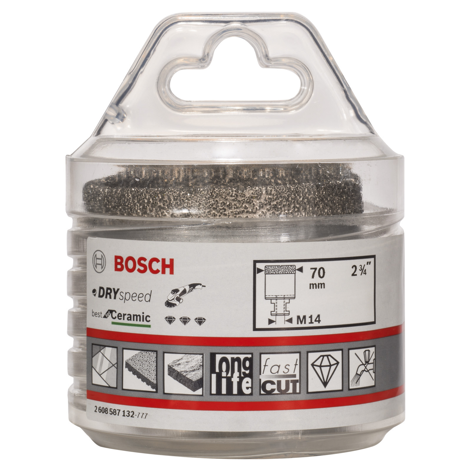 Bosch Diamanttrockenbohrer Dry Speed Best for Ceramic 70 x 35 mm - 2608587132