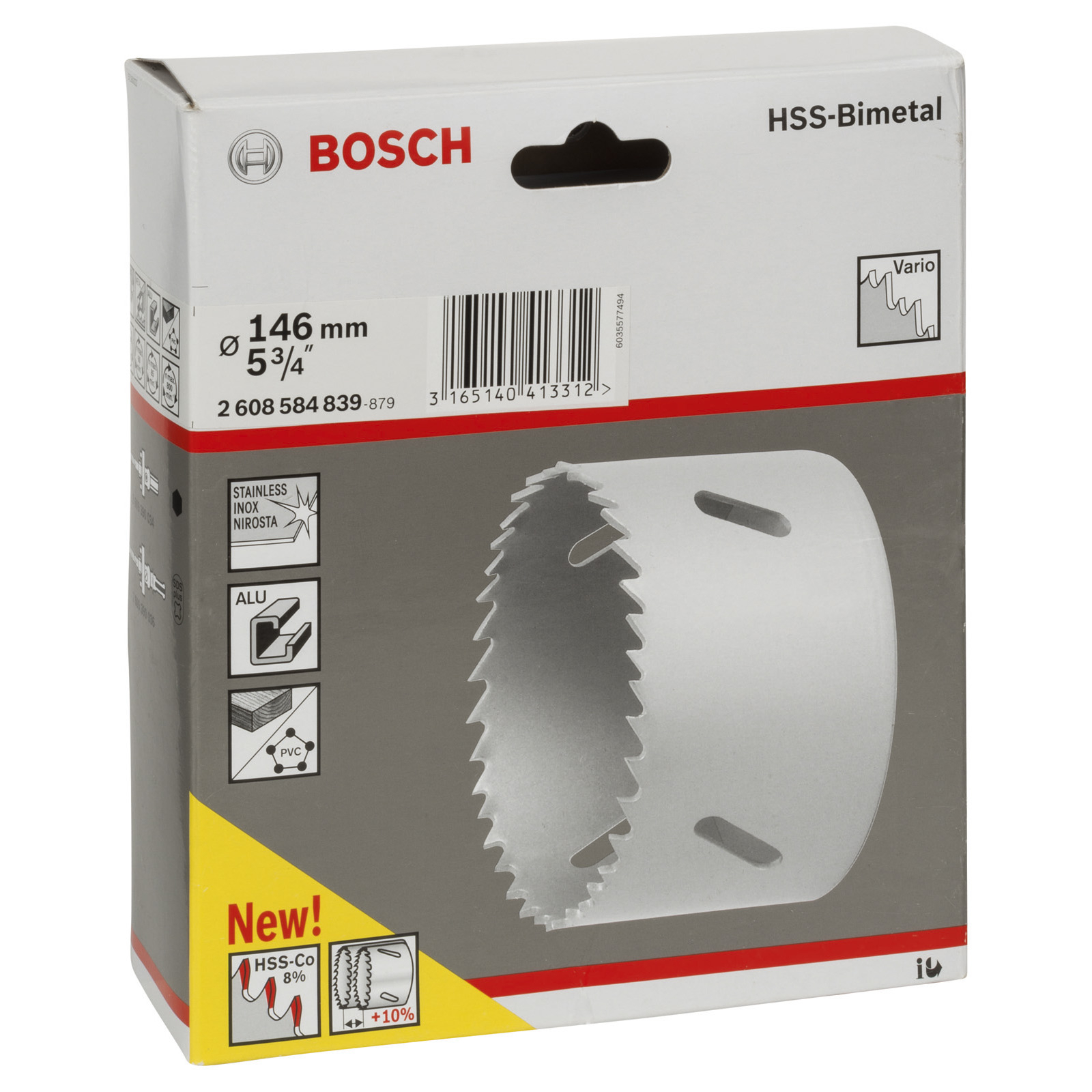 Bosch Lochsäge HSS-Bimetall für Standardadapter 146 mm 5 3/4" - 2608584839