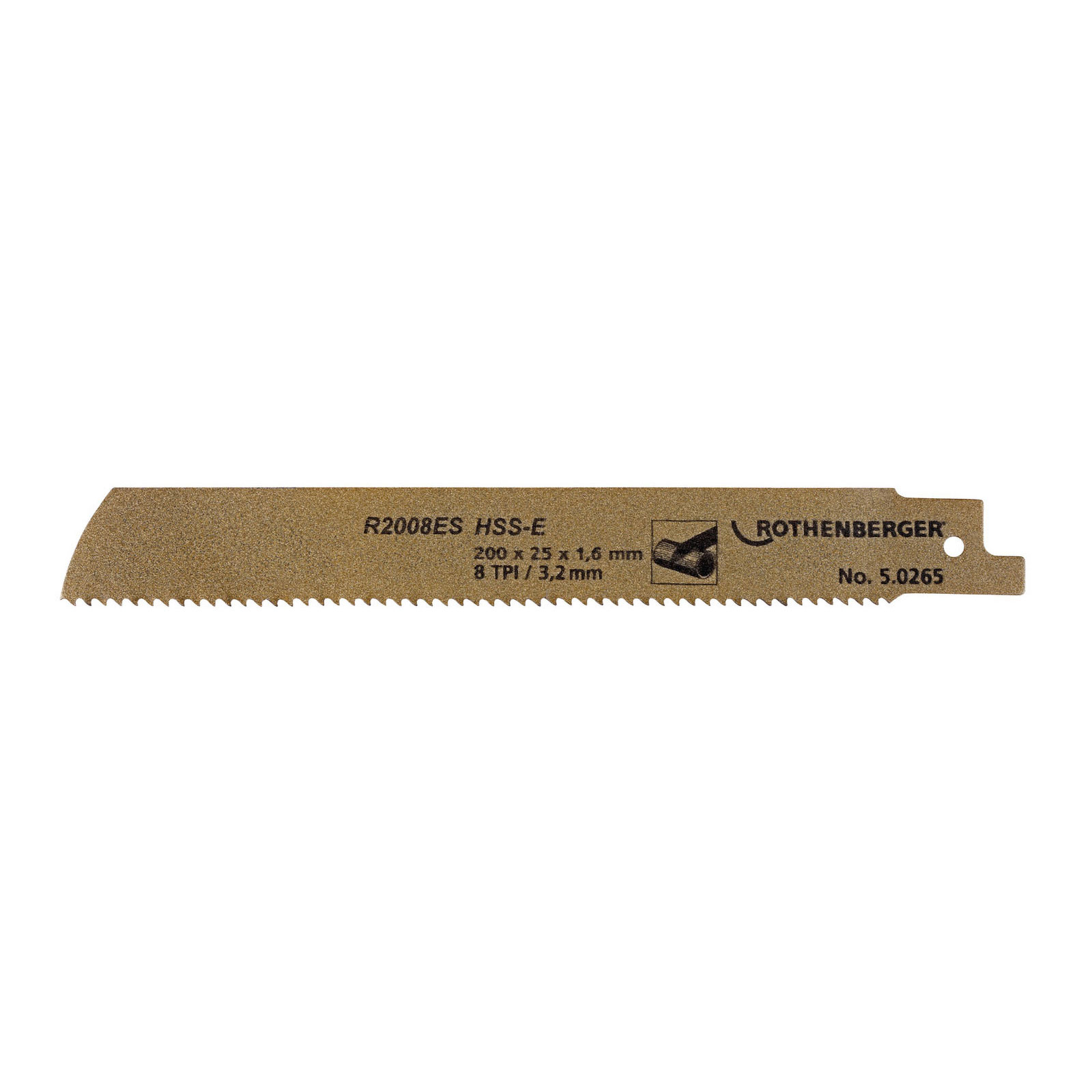 ROTHENBERGER Spezial-Rohrsägeblatt HSSE, 200x25x1,6  - 50265