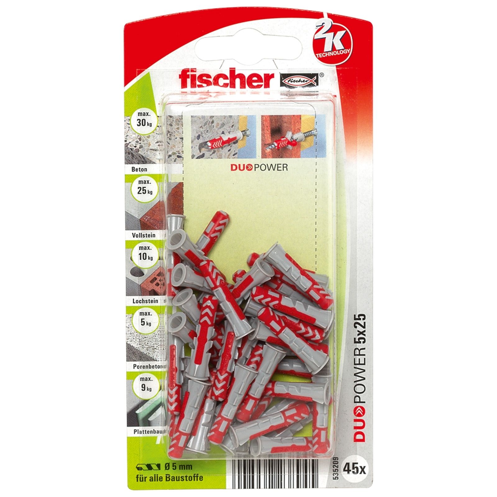 Fischer 45x DUOPOWER 5X25 - 535209