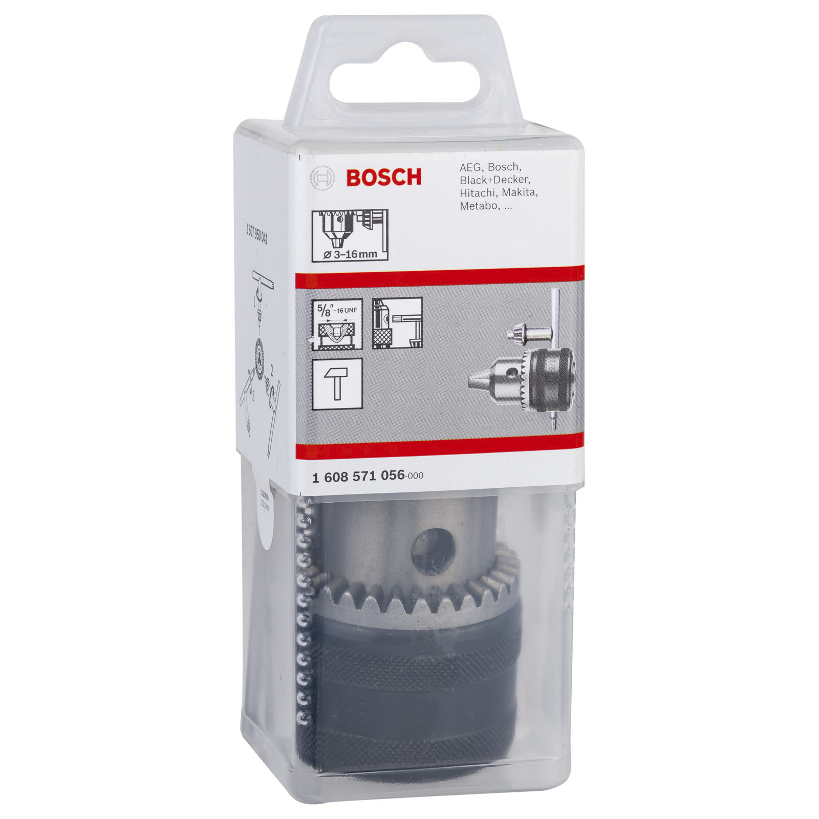 Bosch Zahnkranzbohrfutter bis 16 mm, 3 - 16 mm, 5/8 - 16 - 1608571056