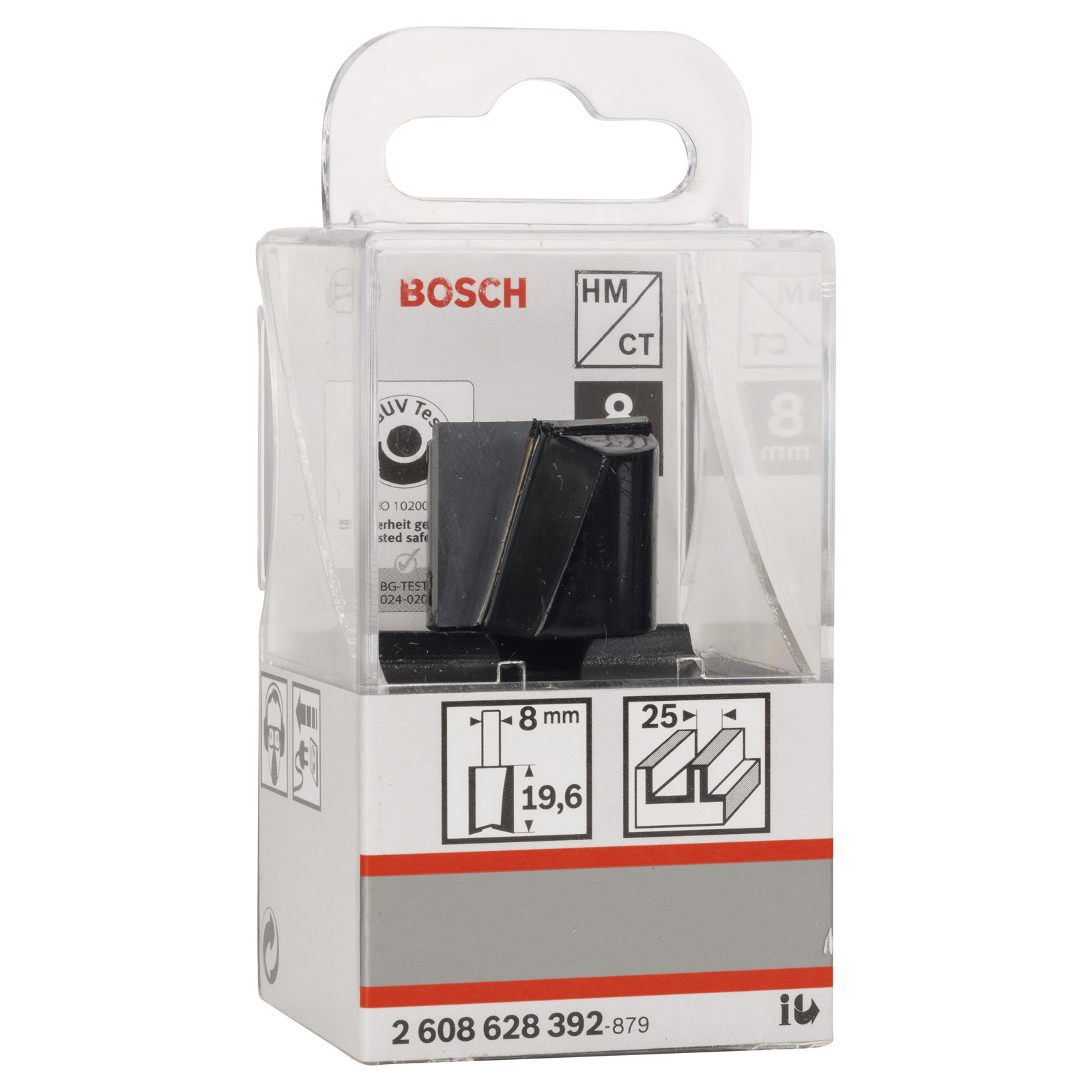 Bosch Nutfräser Standard for Wood 8 mm D1 25 mm L 20 mm G 51 mm - 2608628392