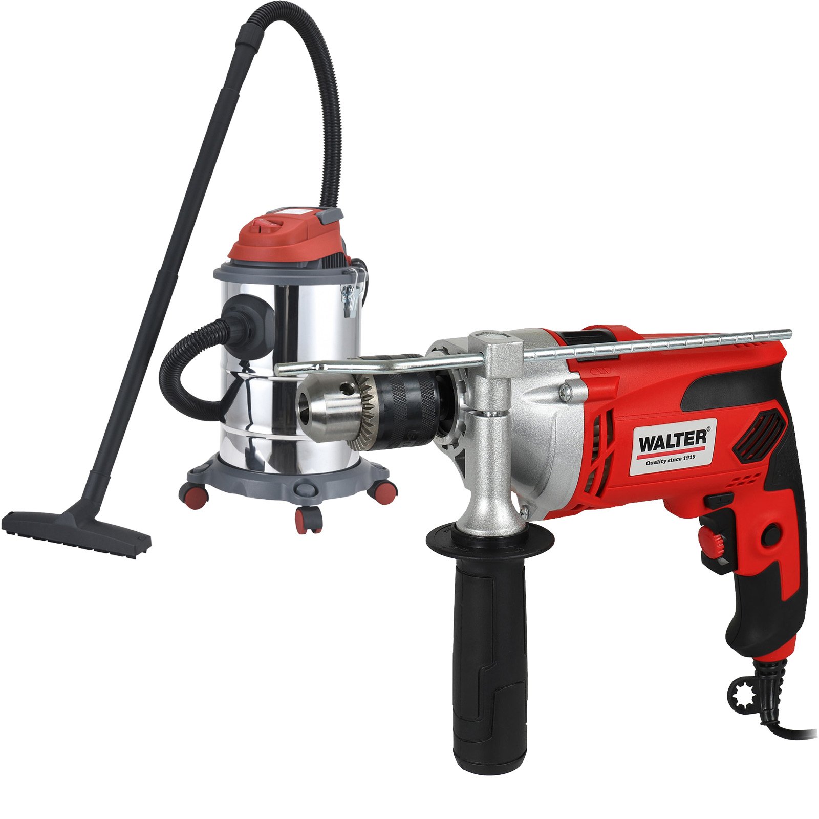 Walter Schlagbohrmaschine 910 W + Nass- und Trockensauger 1.200 W