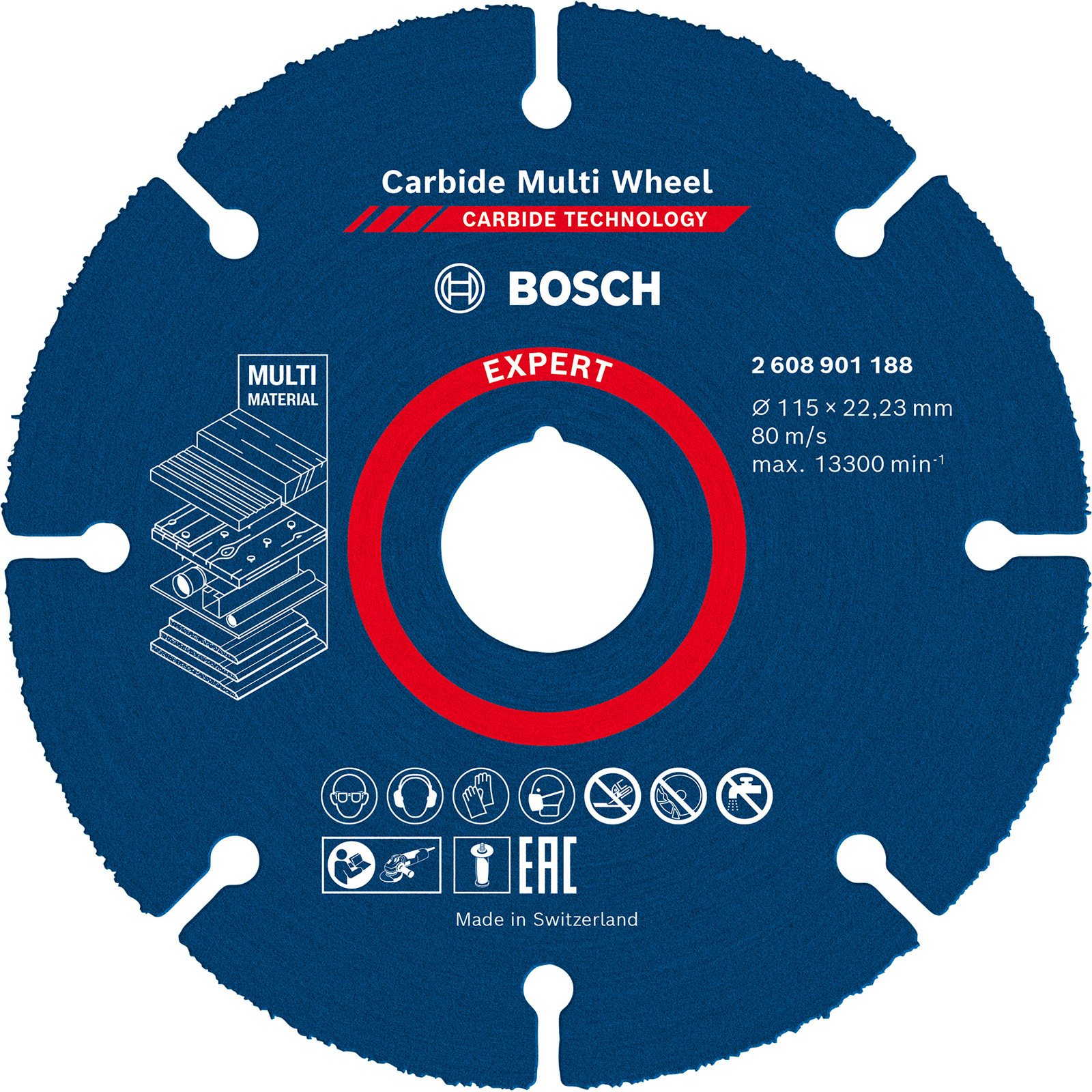 Bosch Expert Carbide Multi Wheel Trennscheibe 115 mm 22,23 mm - 2608901188