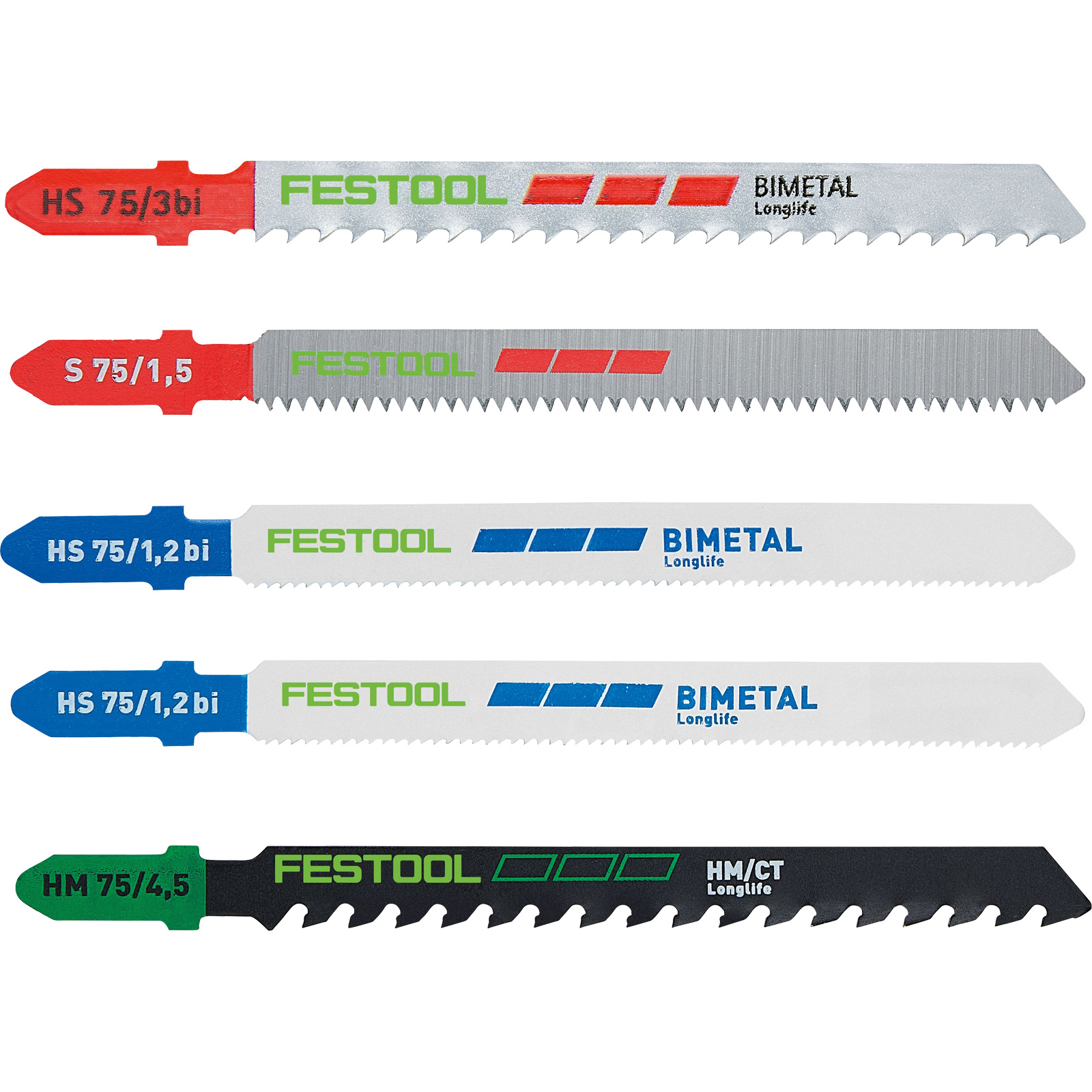 Festool Stichsägeblatt-Set STS-Sort/21 P/M/B - 578072