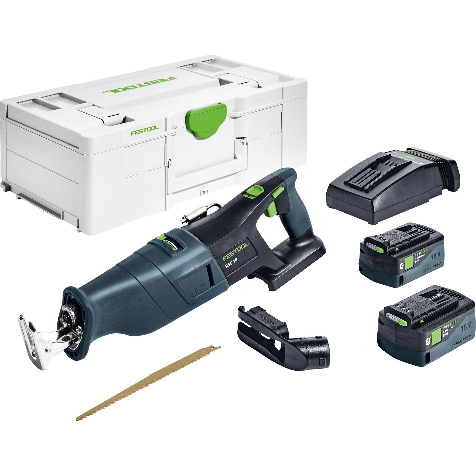 Festool Akku-Säbelsäge RSC 18 5,0 EB-Plus / 2x 5,0 Ah Akku im Systainer - 576948