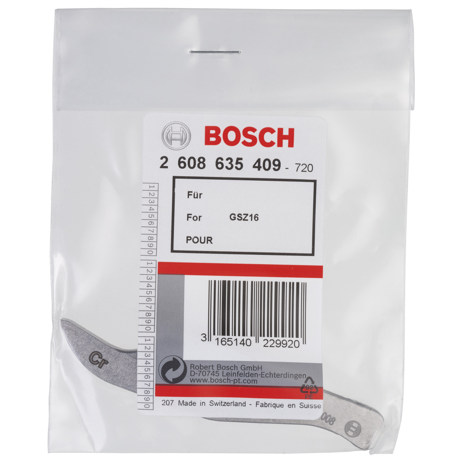 Bosch Messer Chromstahl zum Schneiden von Inox - 2608635409