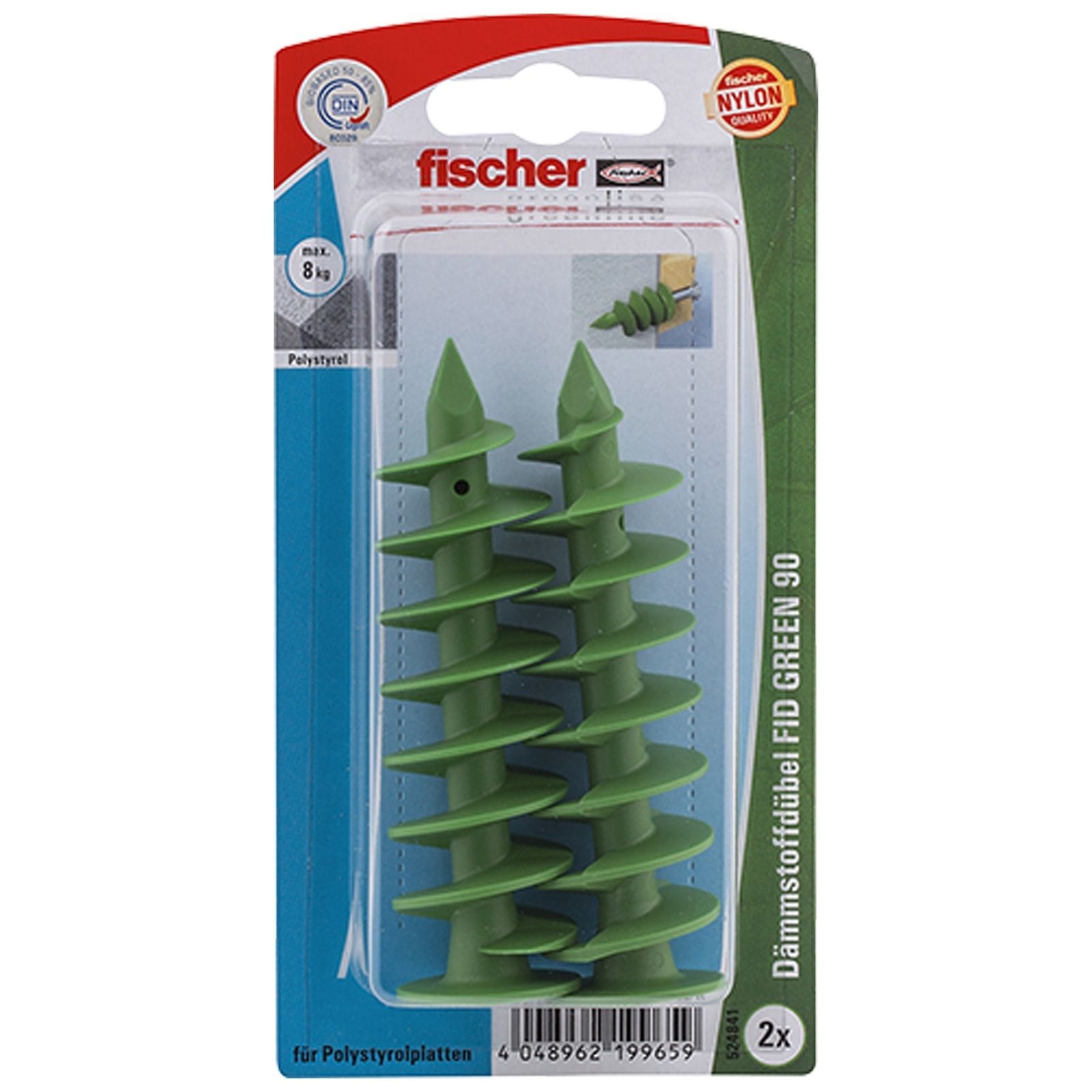 Fischer 2x Dämmstoffdübel FID GREEN 90 - 524841