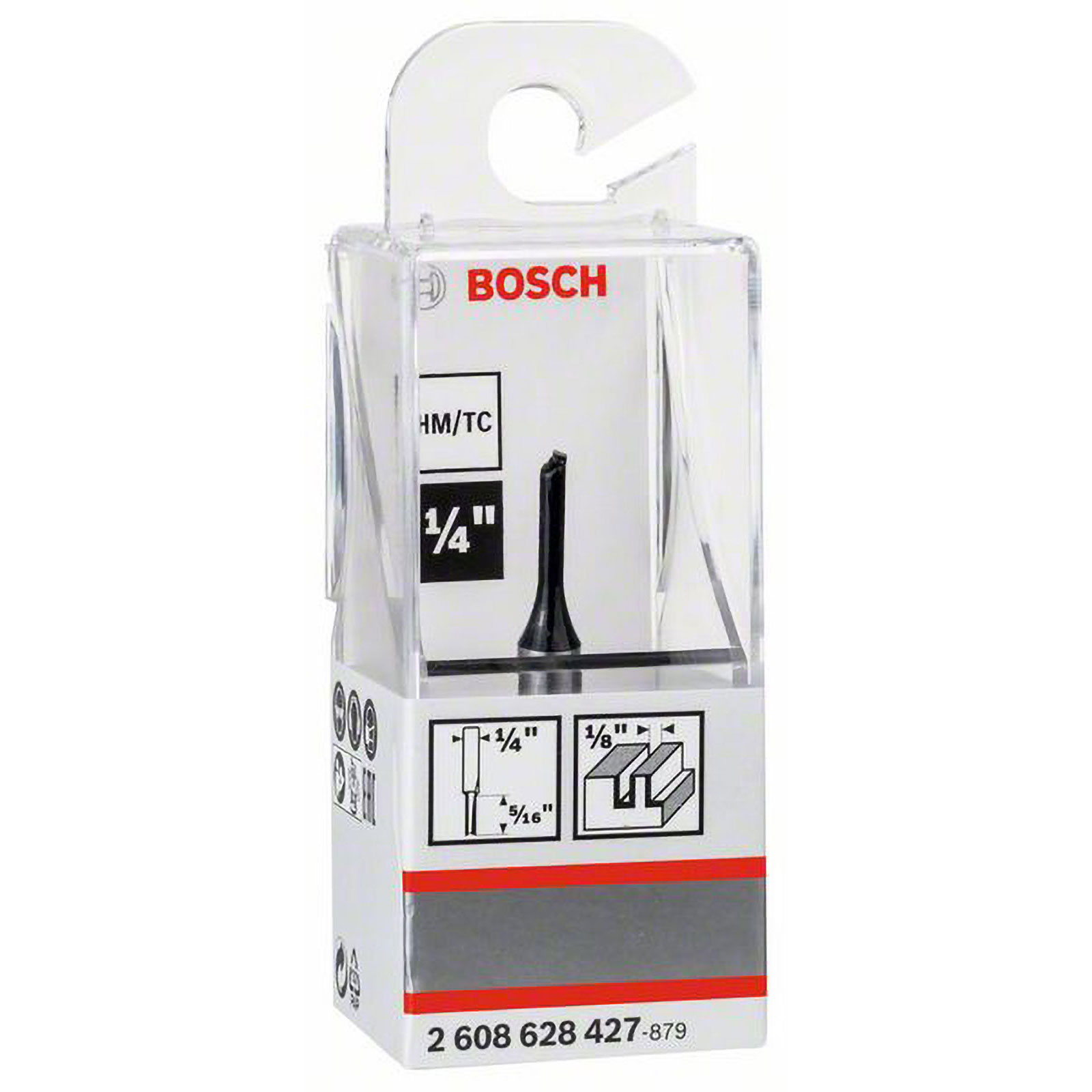 Bosch Nutfräser 1/4" Ø 3,2 mm L 7,7 mm G 51 mm - 2608628427