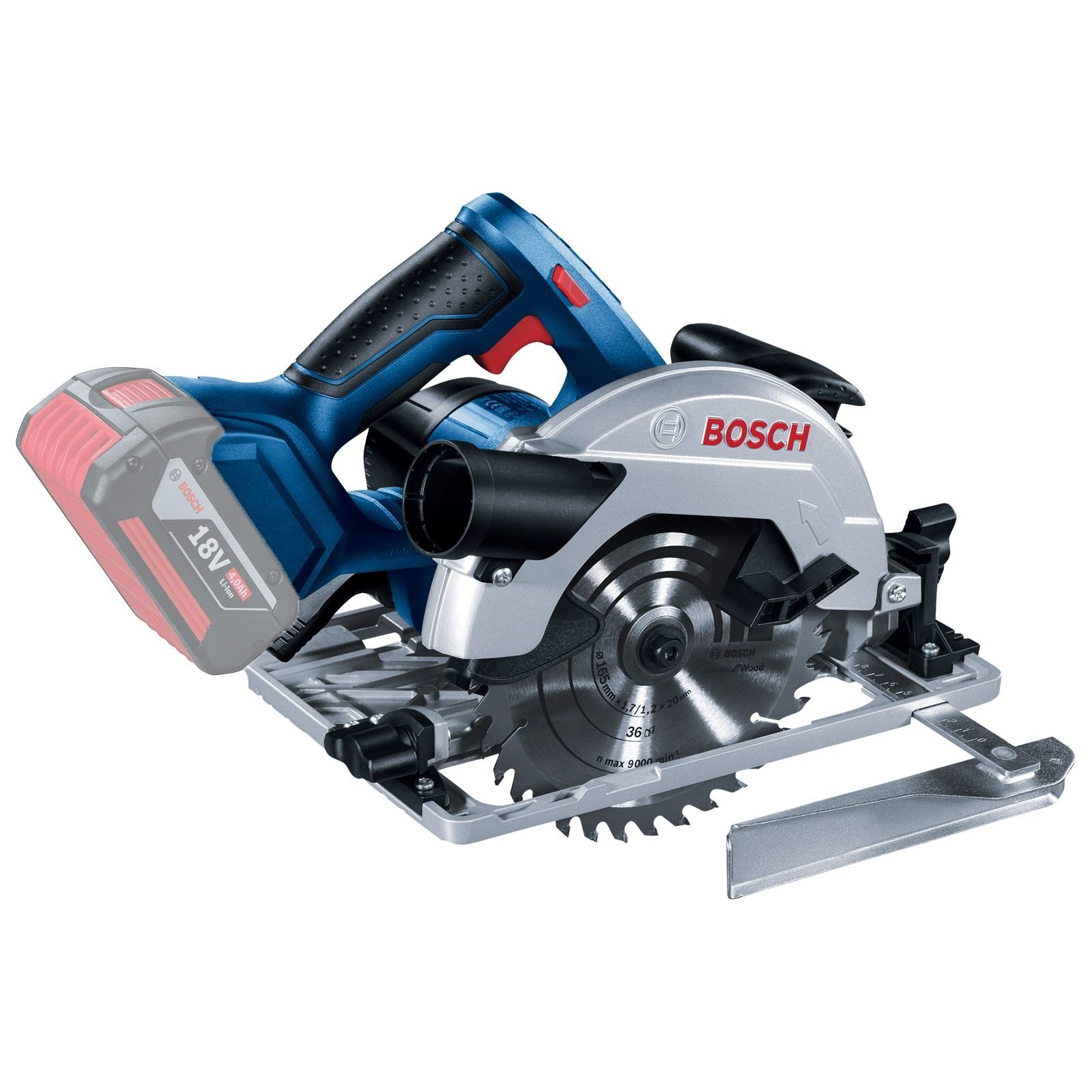 Bosch Akku-Handkreissäge GKS 18V-57 G Ø 165 mm Solo + extra Sägeblatt