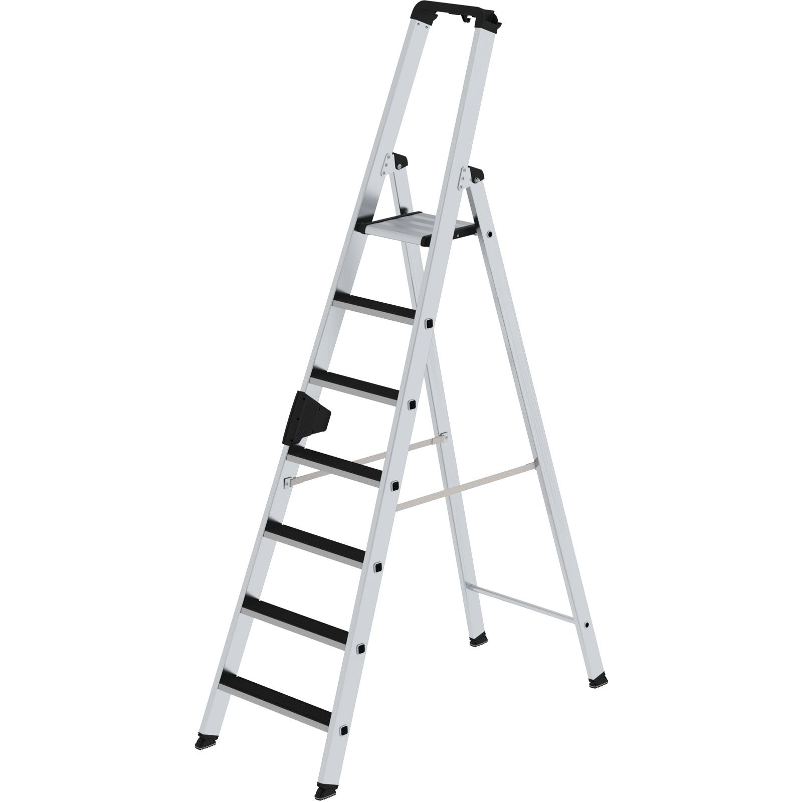 Günzburger Steigtechnik Stufen-Stehleiter einseitig begehbar mit clip-step 7 Stufen - 041507