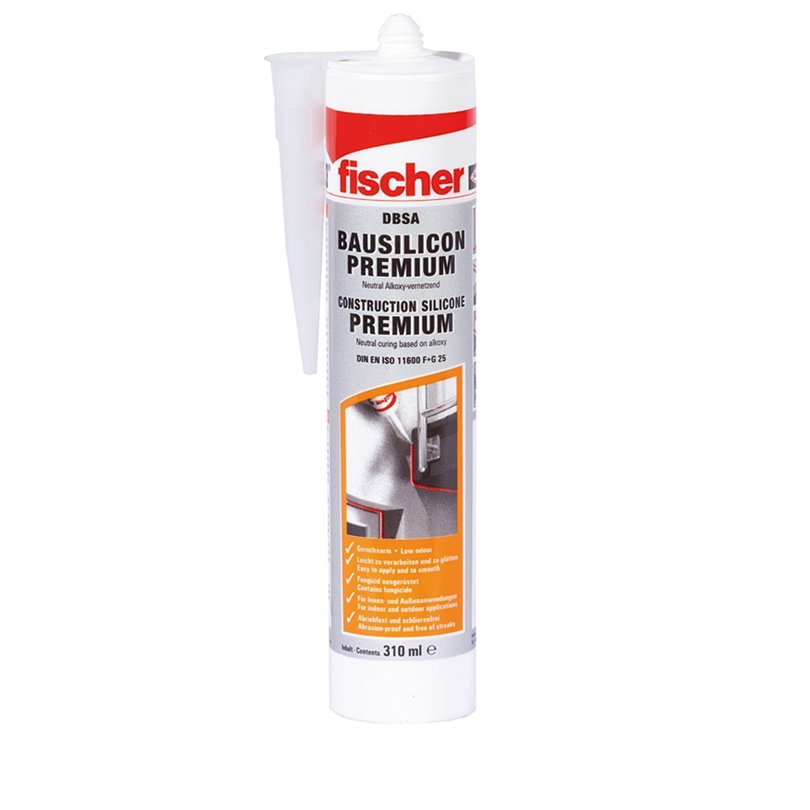 Fischer 1x Bausilicon Premium 310 ml DBSA GR grau - 053092