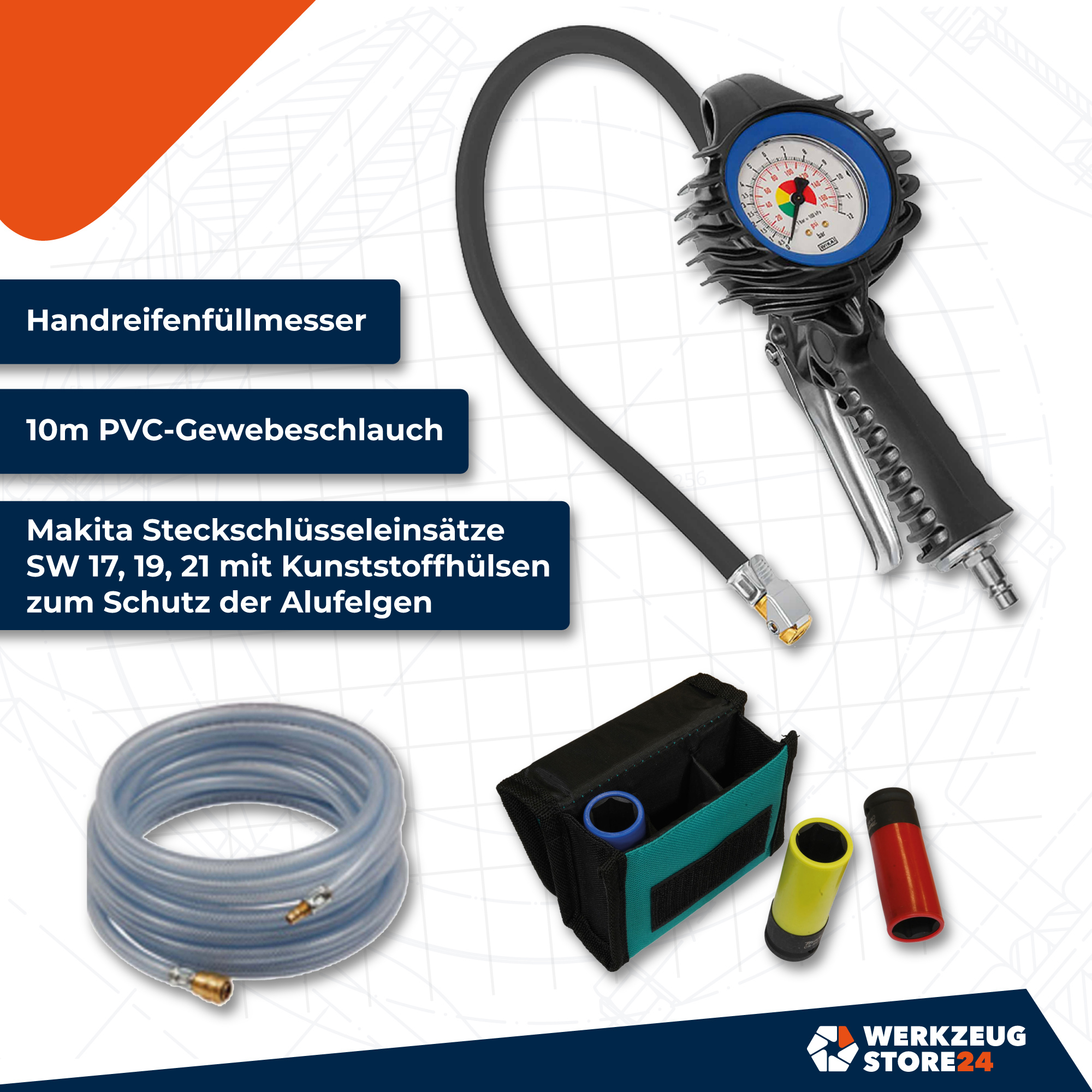 WS24 Druckluft-Schlagschrauber 1/2" mini - WS24-100109