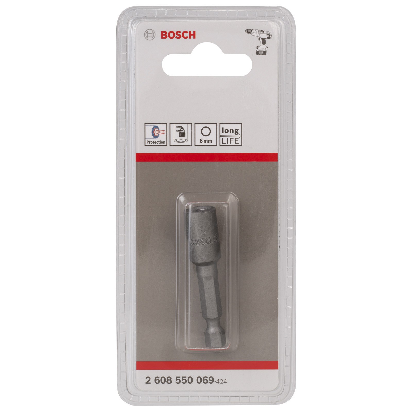 Bosch Steckschlüssel, 50 x 6 mm, M 3,5, mit Magnet -2608550069