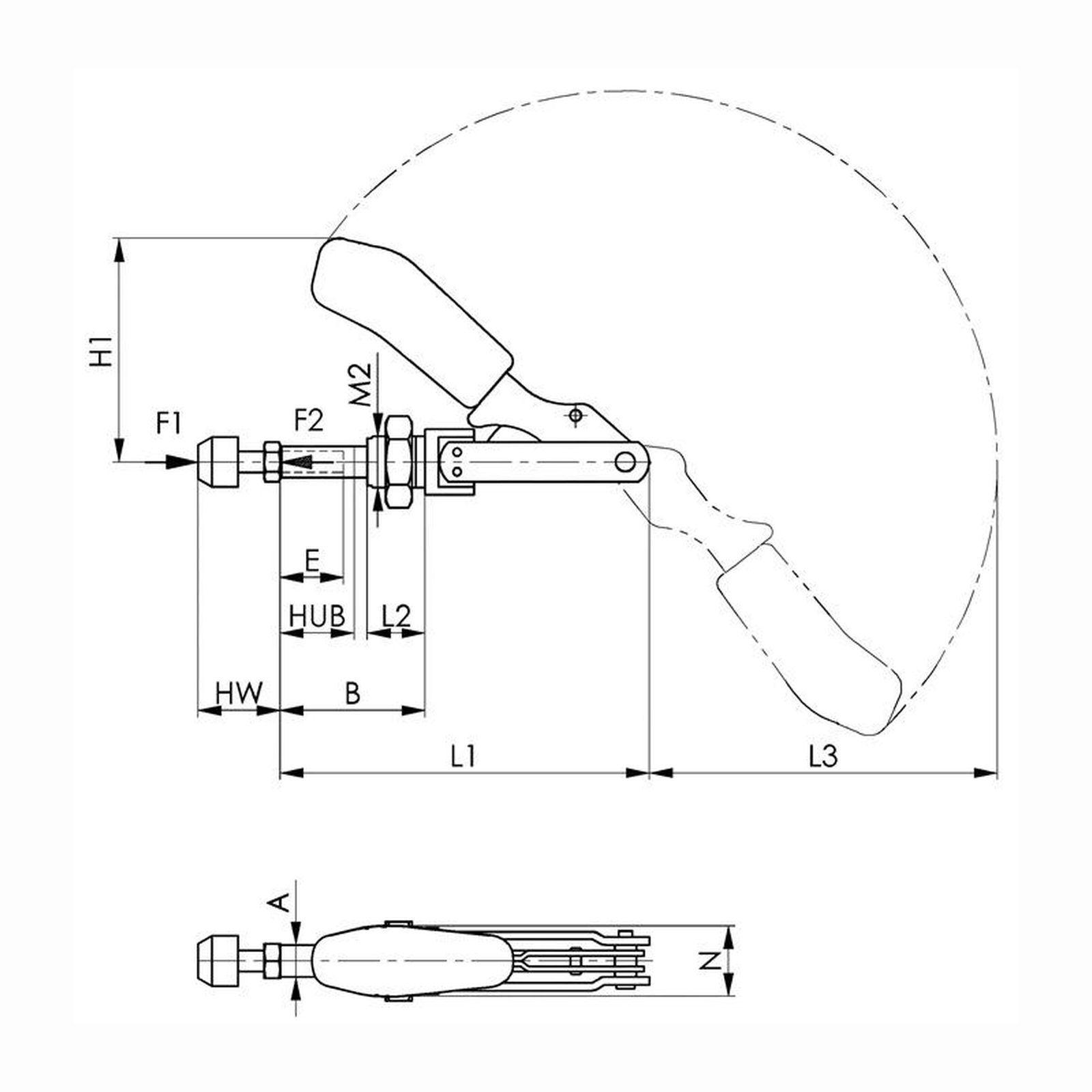 AMF Schubstangenspanner Nr. 6840 Größe 2 - 93922