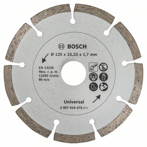 Bosch Diamanttrennscheibe für Baumaterial, Durchmesser: 125 mm - 2607019475