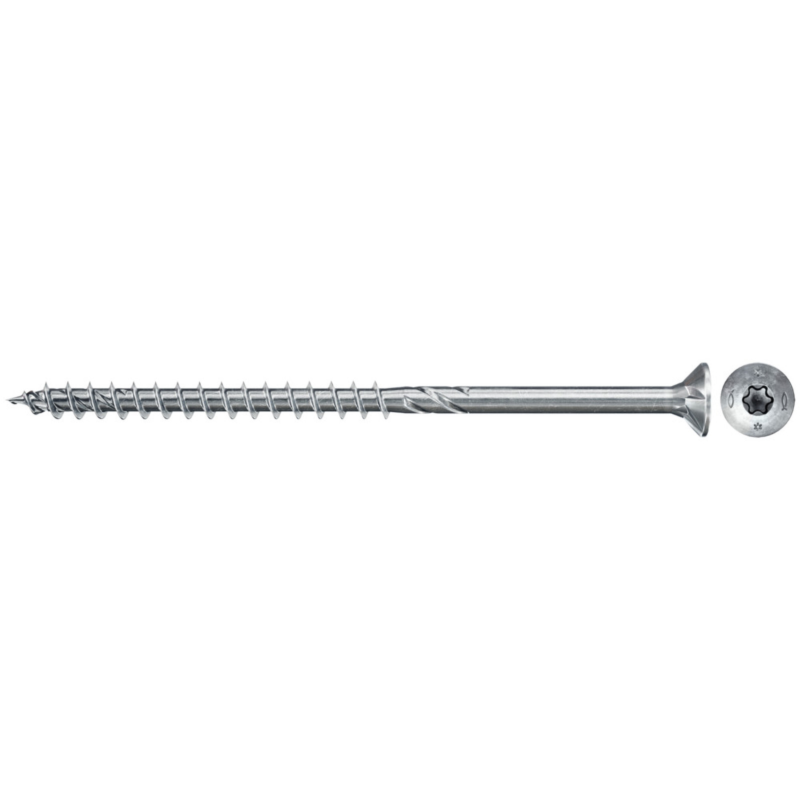 Fischer 50x Power-Fast II FPF II CTP 6 x 110  mm BC enkkopf mit Innenstern TX30 Teilgewinde galvanisch verzinkt blau passiviert - 670689