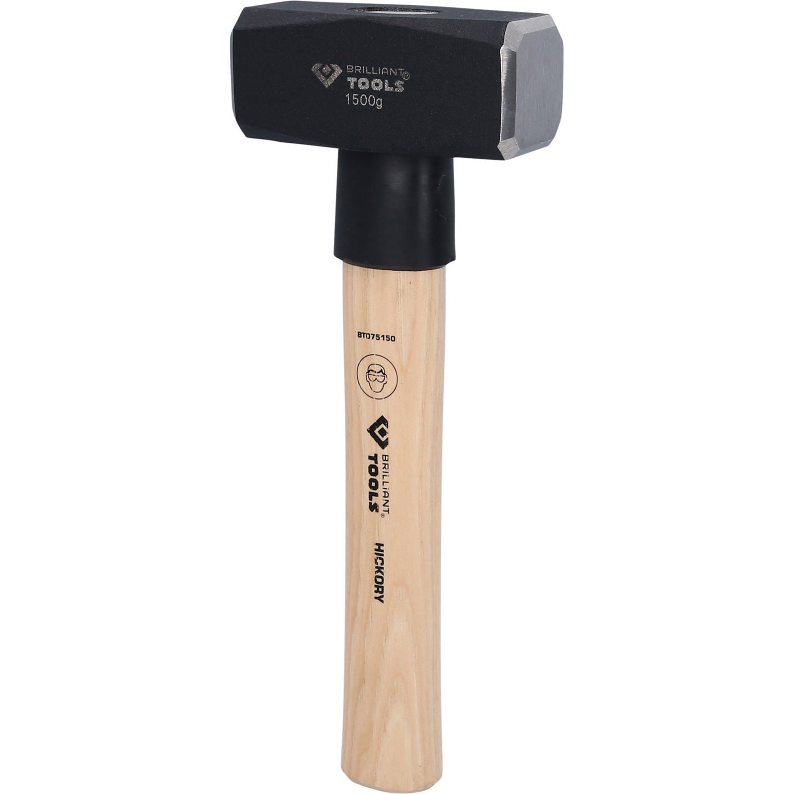 BRILLIANT TOOLS Fäustel mit Hickory-Stiel 1500 g - BT075150