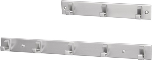 hermeta Handtuchhakenleiste 35 mm 210 mm Aluminium silberfarbig eloxiert 33,5 mm - 0653-01E