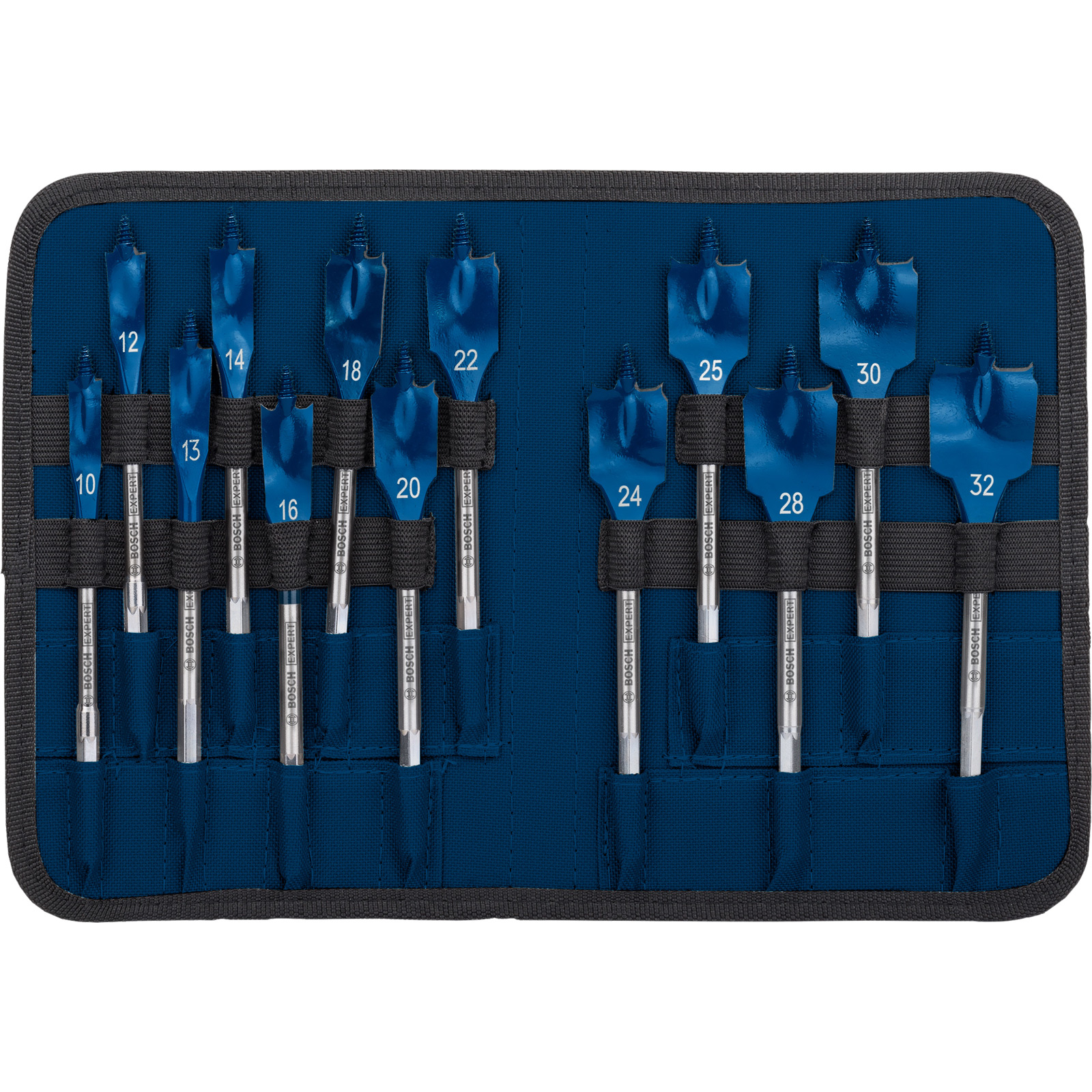 Bosch Expert SelfCut Speed Flachfräsbohrer-Set 10/12/13/14/16/18/20/22/24/25/28/30/32 mm 13tlg. - 2608900336