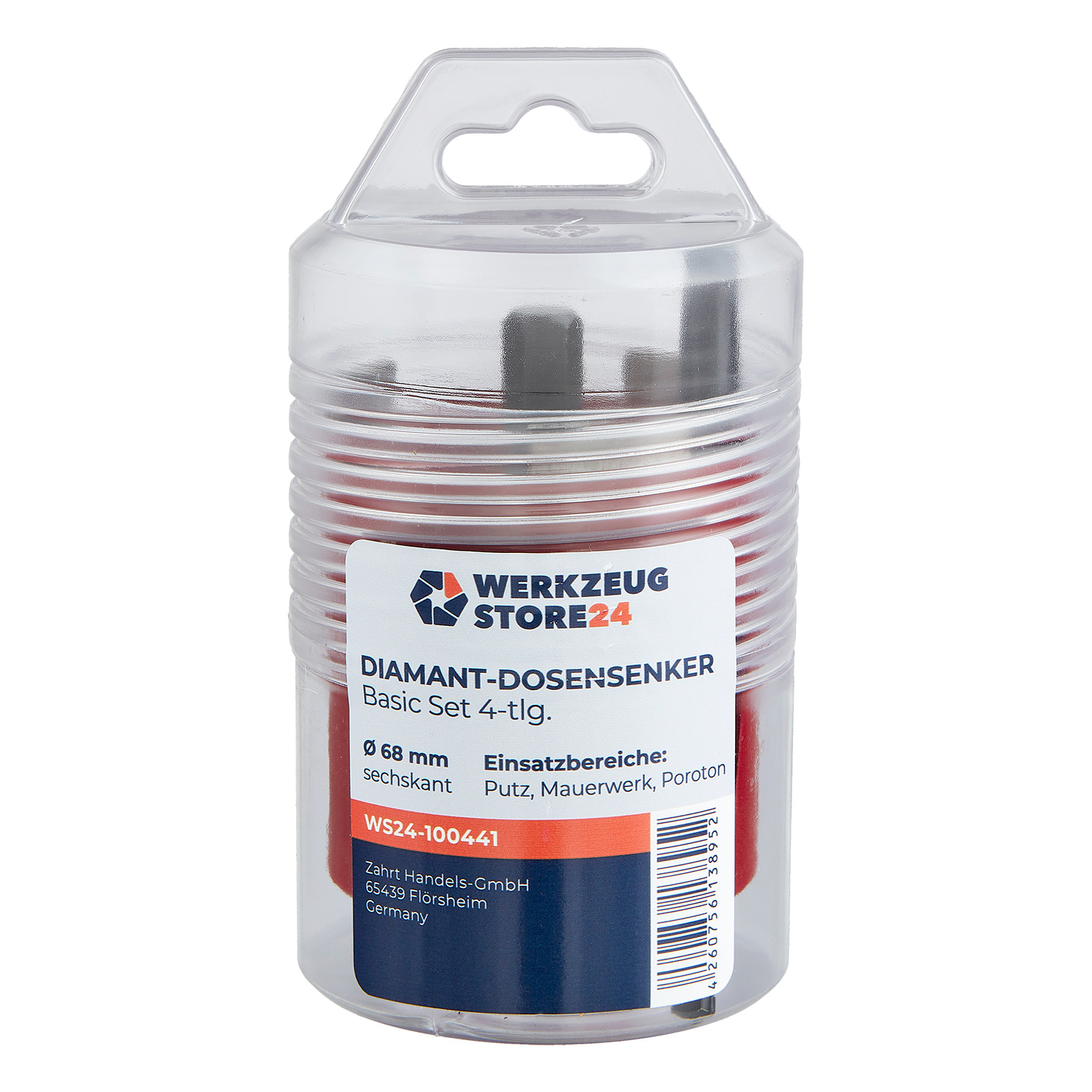 WS24 Diamant Dosensenker Basic - Set 4tlg. 6 Kant 68 mm - WS24-100441