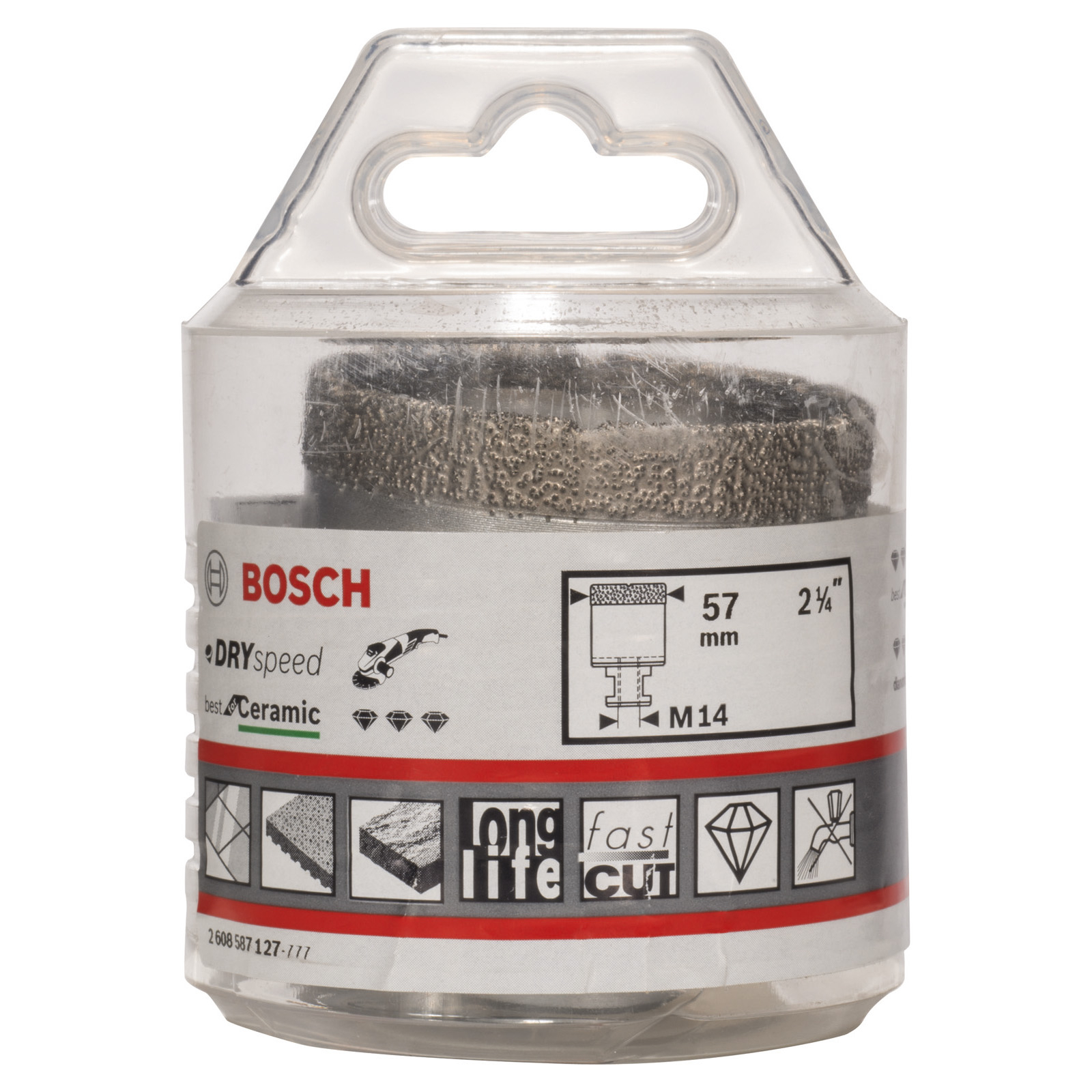 Bosch Diamanttrockenbohrer Dry Speed Best for Ceramic 57 x 35 mm - 2608587127