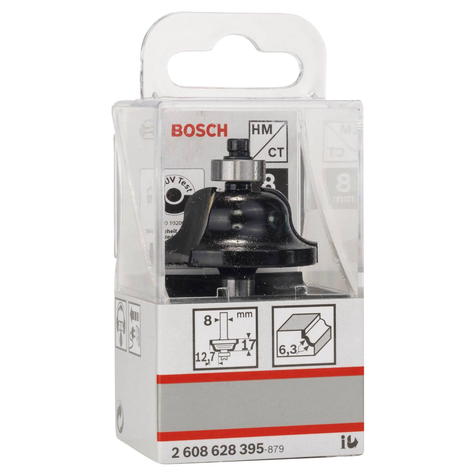 Bosch Profilfräser B 8 mm R1 6,3 mm B 12,7 mm L 17,1 mm G 61 mm - 2608628395