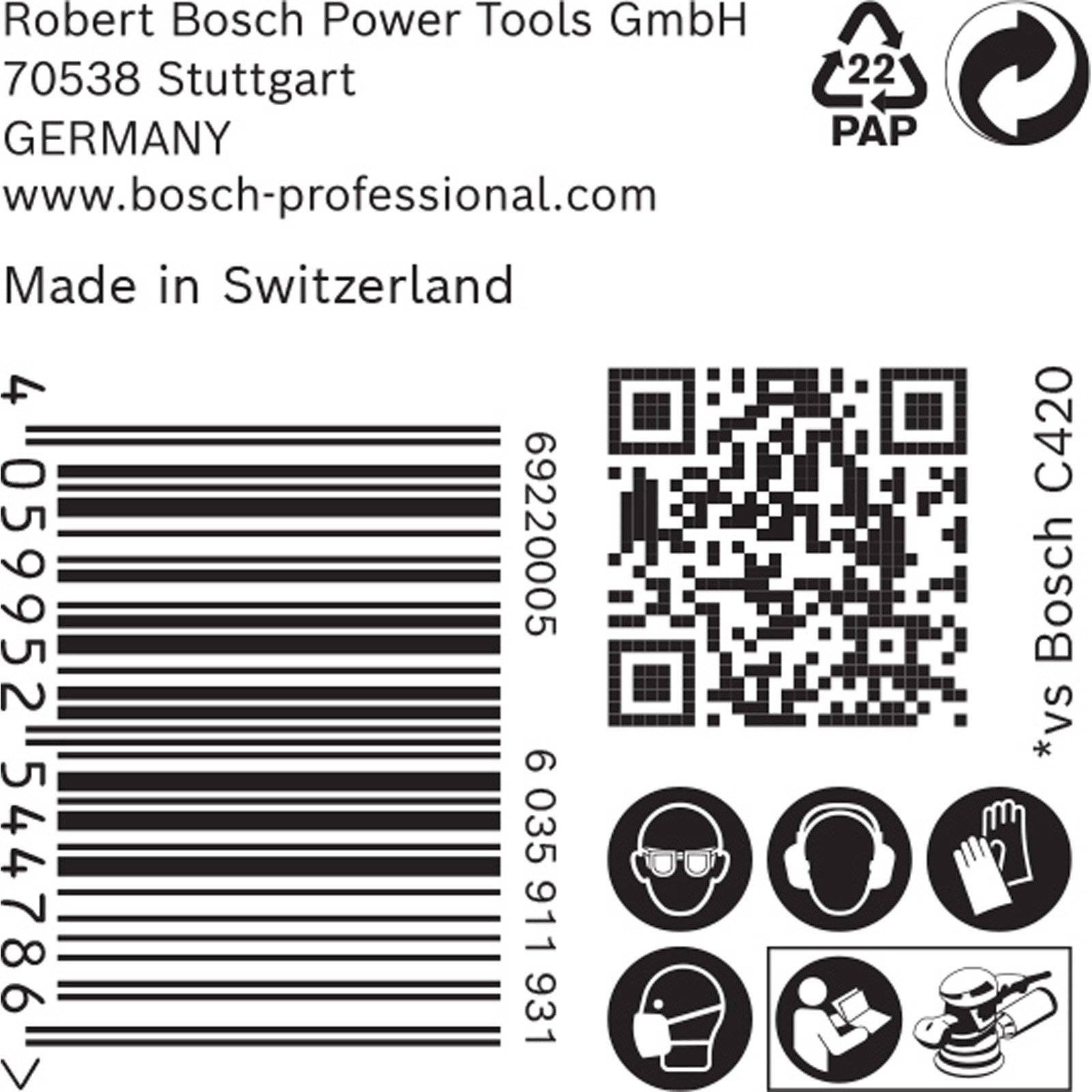 Bosch 50x Expert C470 Schleifpapier Mehrloch für Exzenterschleifer 150 mm G 150 - 2608901140