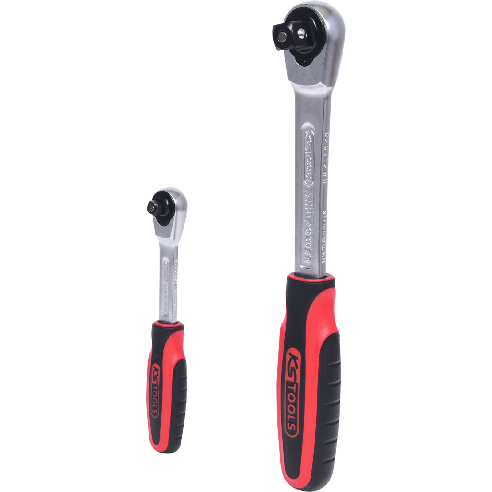 KS TOOLS SlimPOWER Umschaltknarren-Satz 2tlg. 1/4"+1/2" - 920.0002