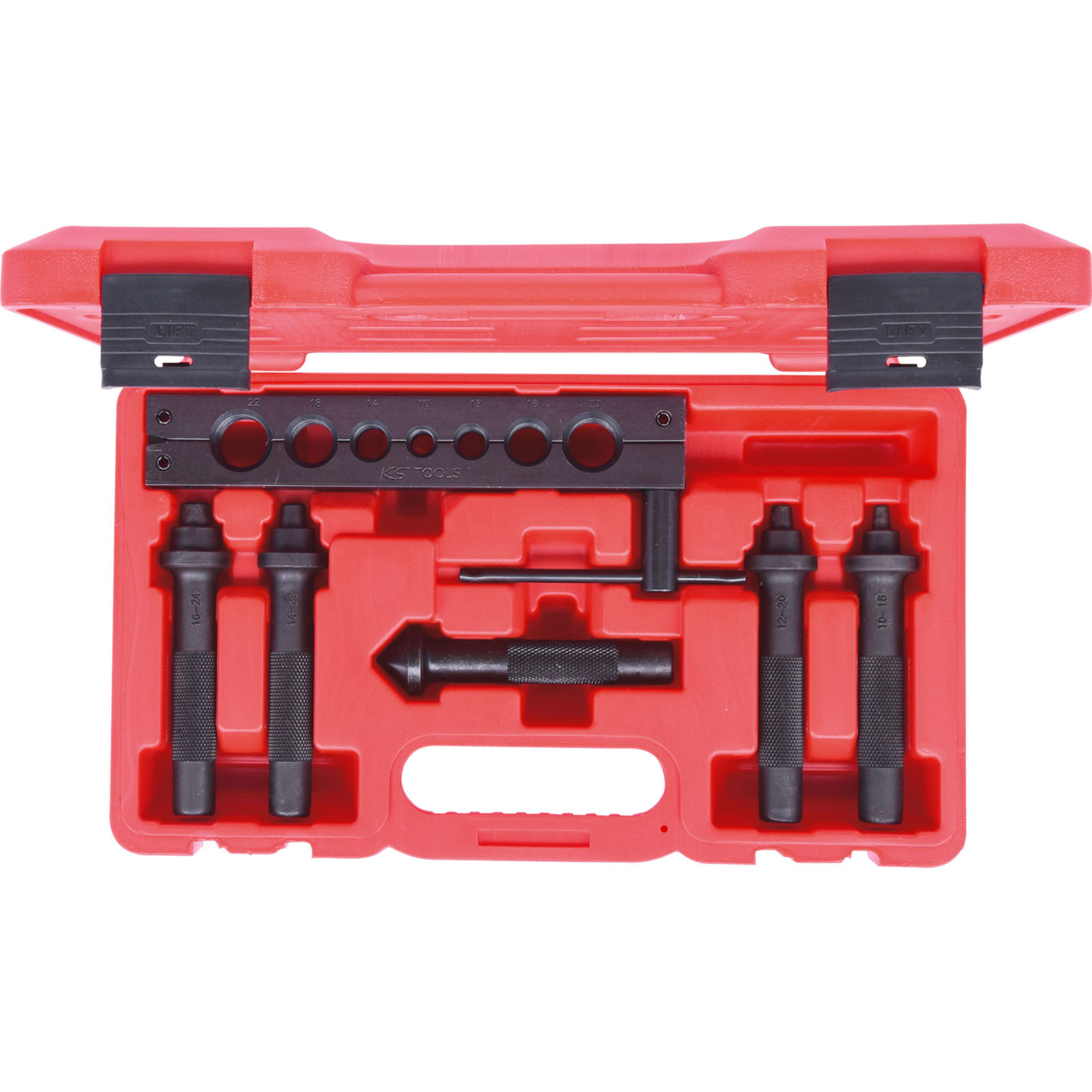 KS TOOLS Bördel-Satz 10-22 mm 6tlg. - 122.2201