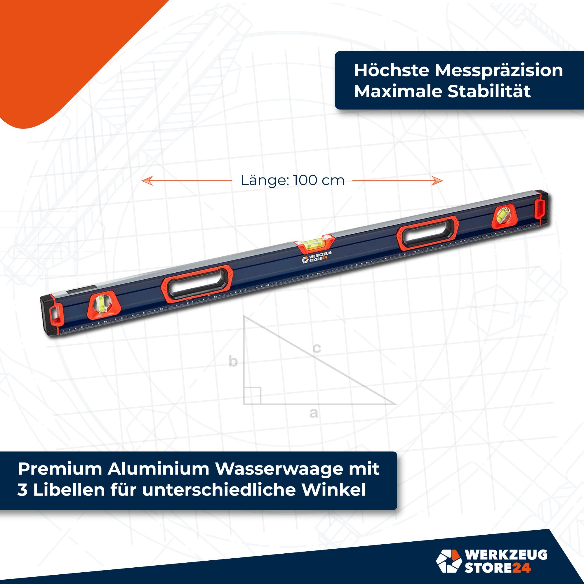 WS24 Premium Wasserwaage Type WWP 100 - WS24-100125