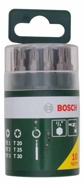 Bosch Schrauberbit-Set, 10tlg. inklusive Torx - 2607019452