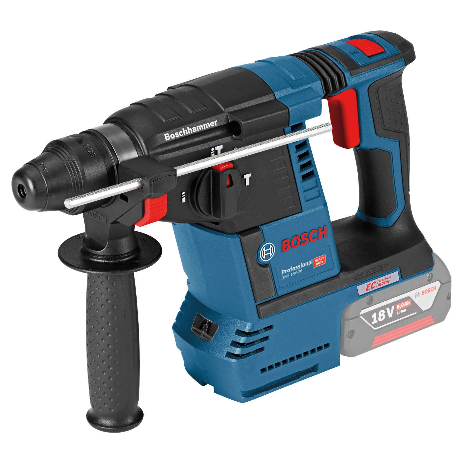 Bosch Akku-Bohrhammer GBH 18V-26 Solo mit SDS plus Bohrfutter - 0611909000