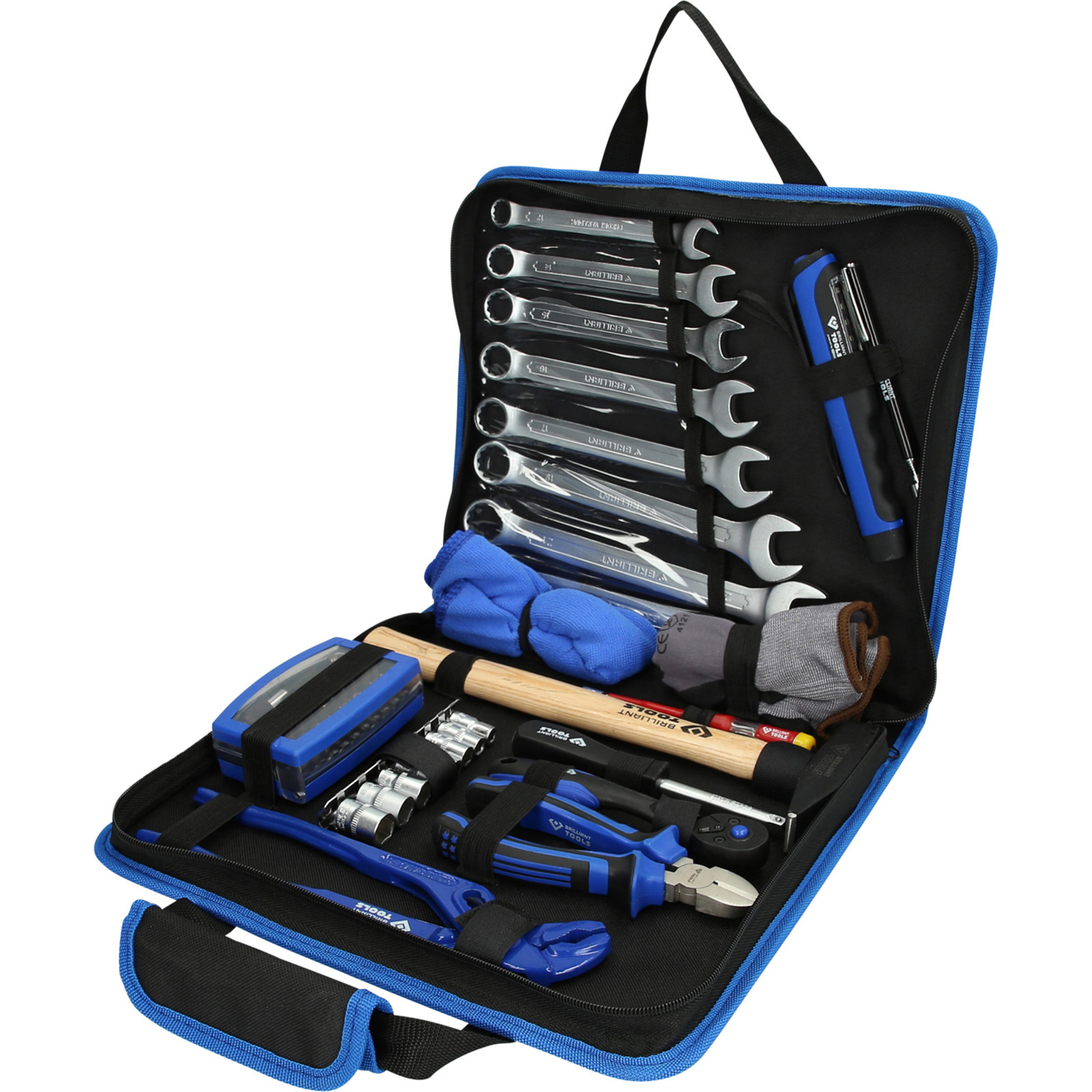 BRILLIANT TOOLS Universal-Werkzeug-Satz 58tlg. in Nylontasche