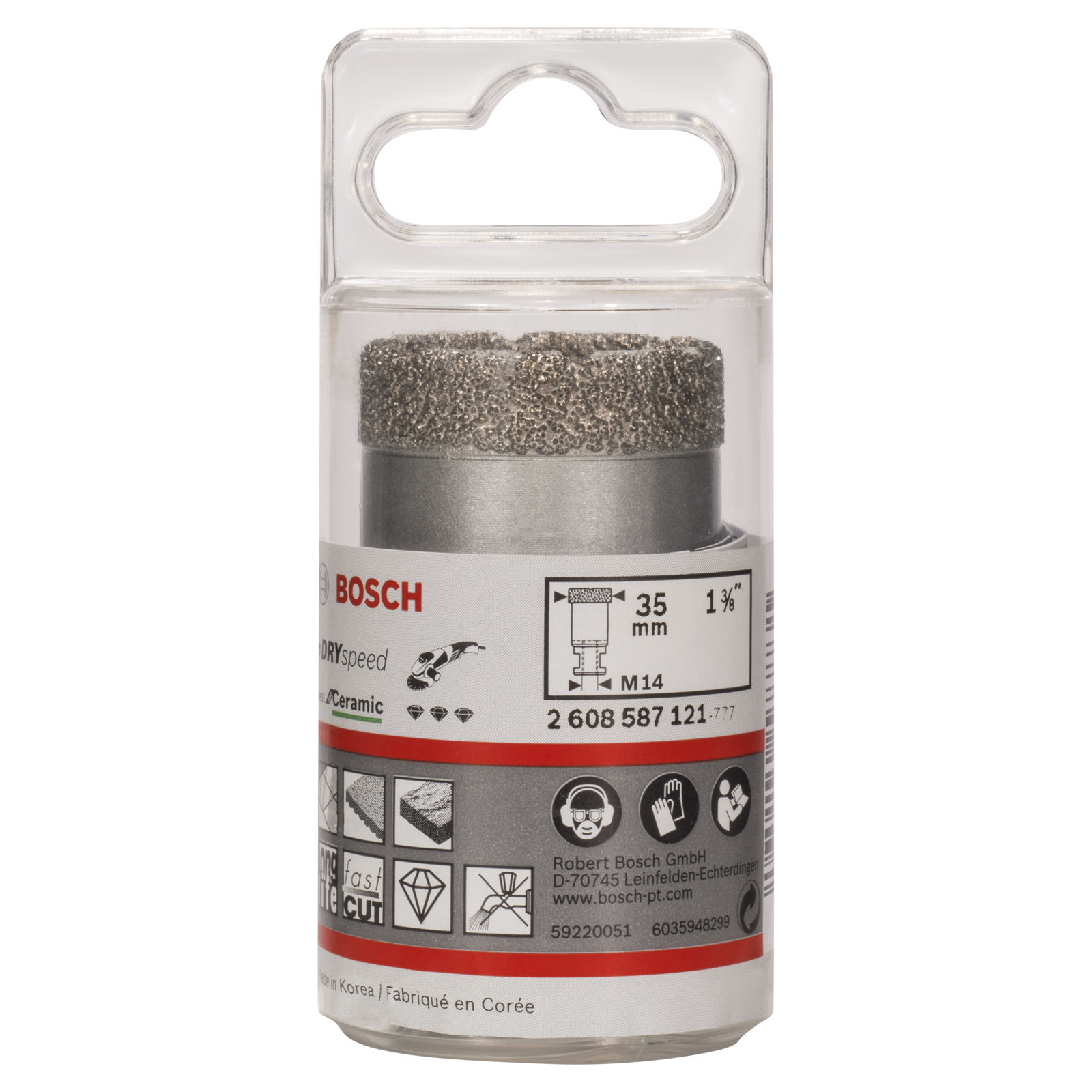 Bosch Diamanttrockenbohrer Dry Speed Best for Ceramic 35 x 35 mm - 2608587121