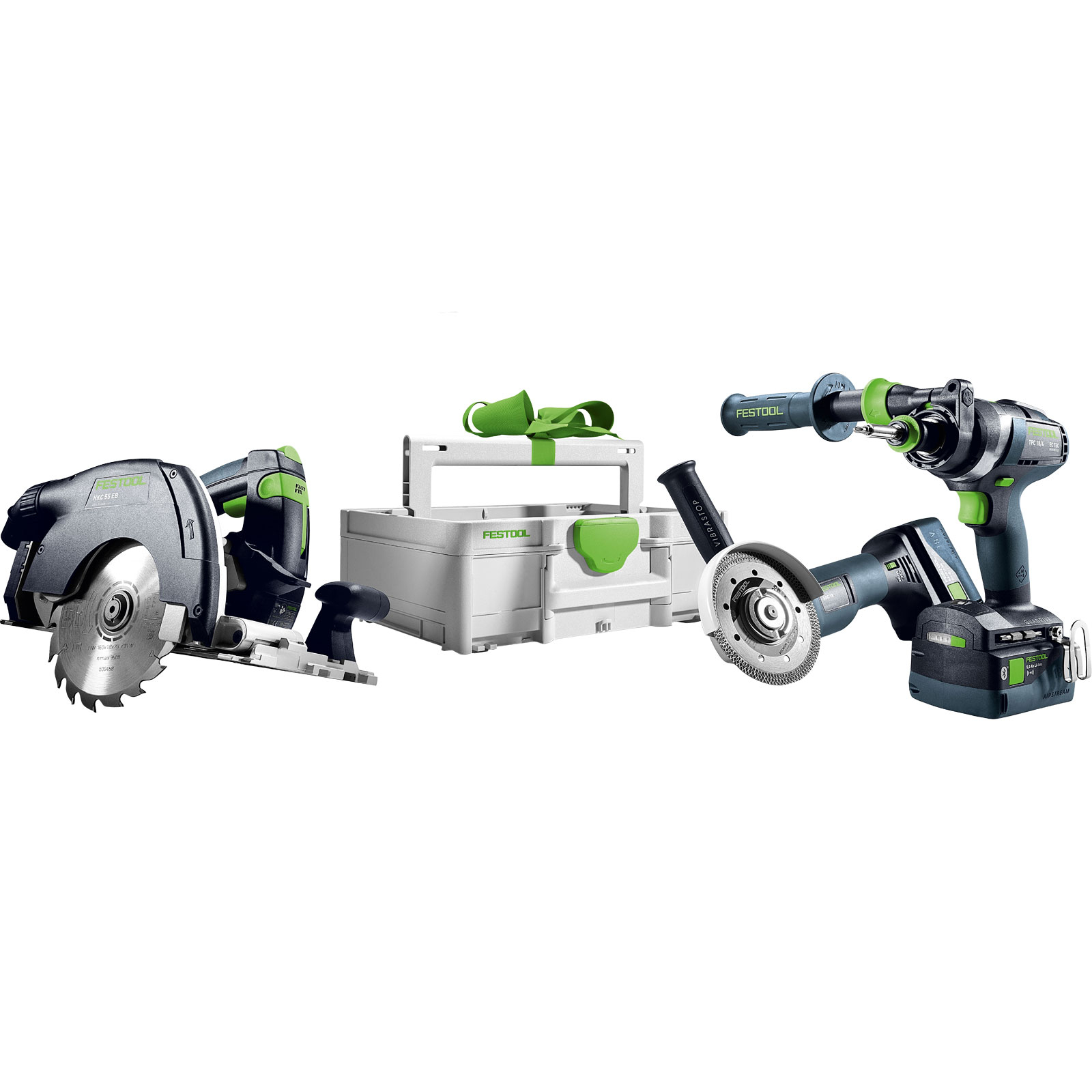 Festool Akku-Combo-Set Holzbau HKC 55/TPC 18/AGC 18/TB 137 - 578025