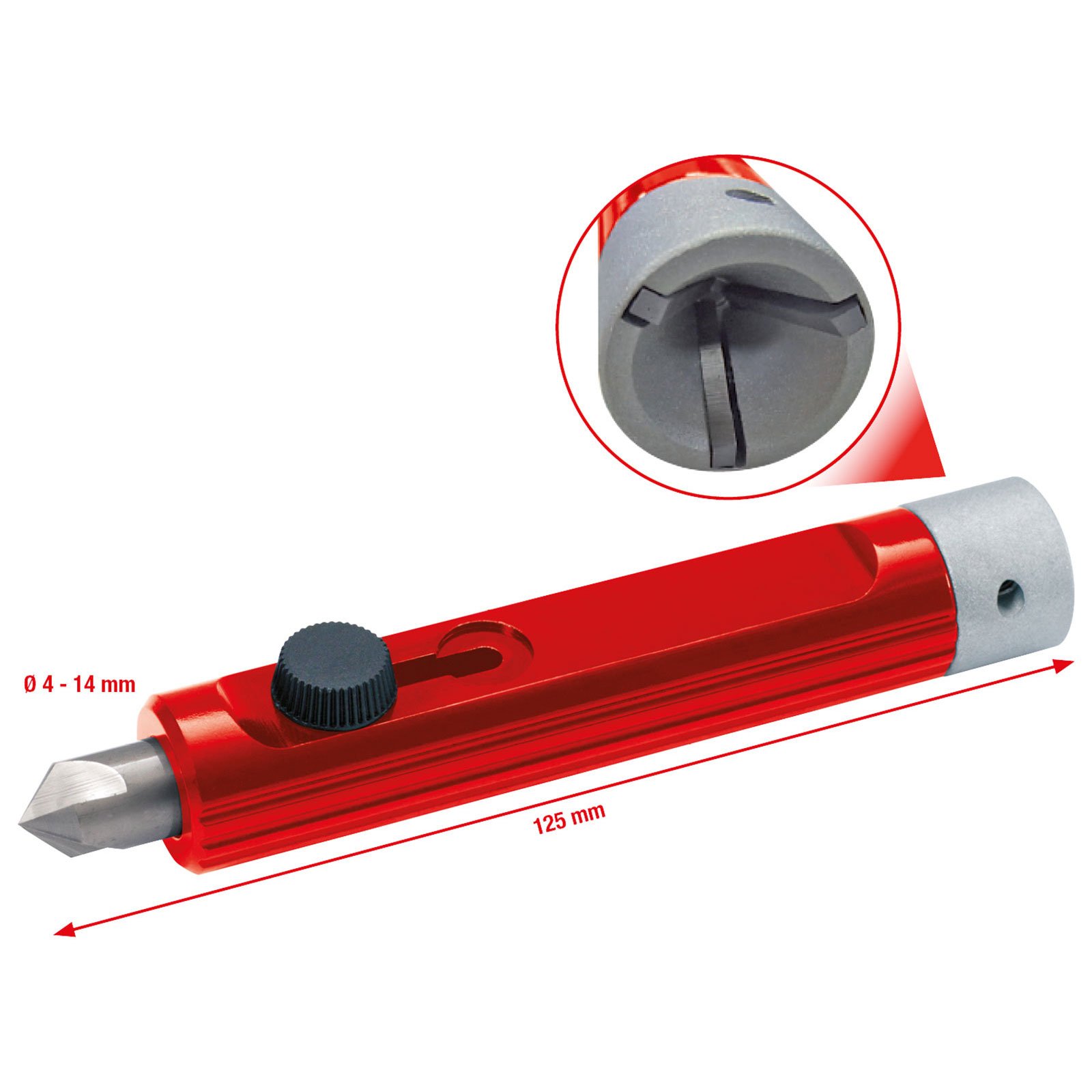 KS TOOLS Innen- und Außen-Rohrentgrater für Ø 4 - 14 mm - 105.3015