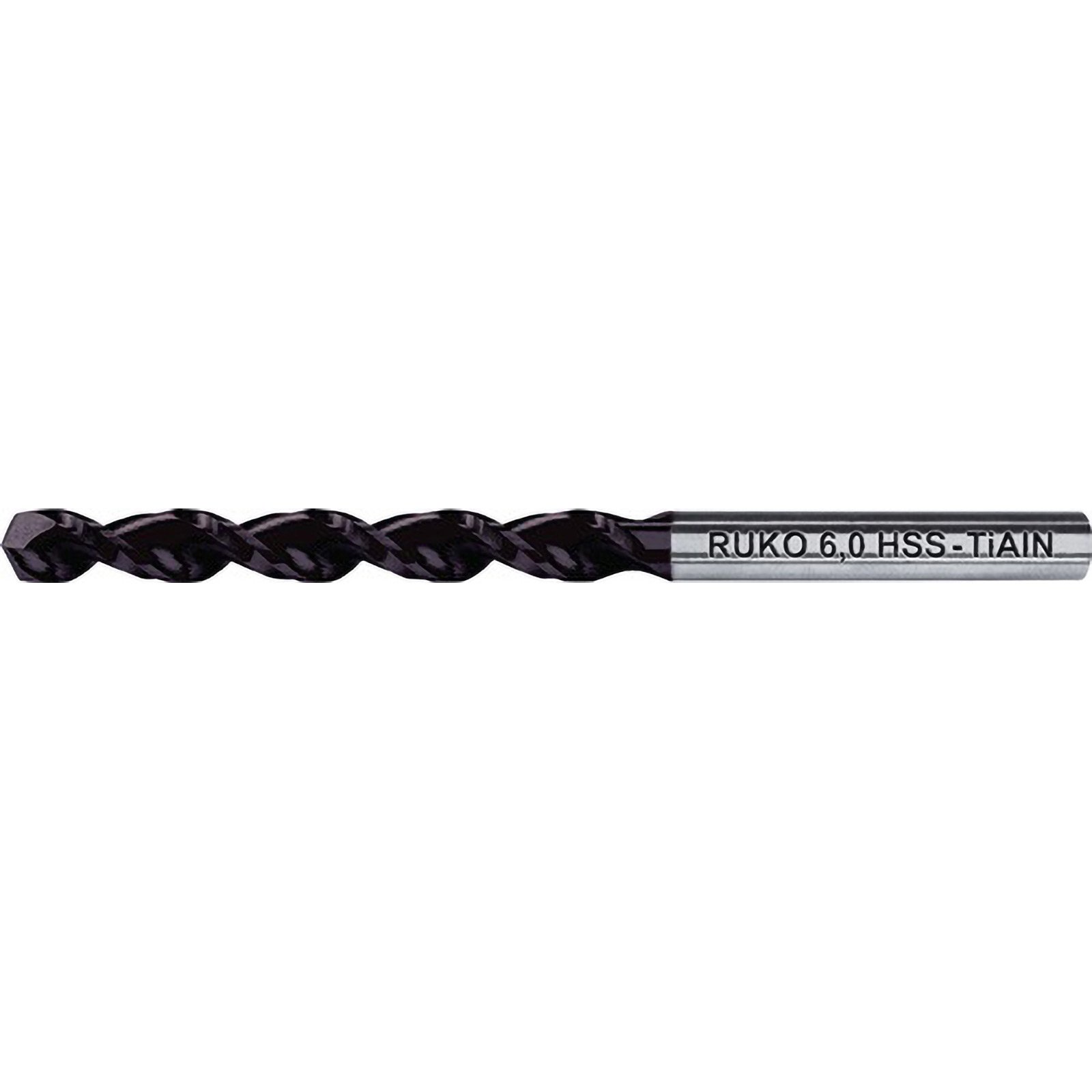 RUKO 10x Spiralbohrer DIN 338 TL 3000 TiAlN HSS Ø 5,5 mm - 258055F