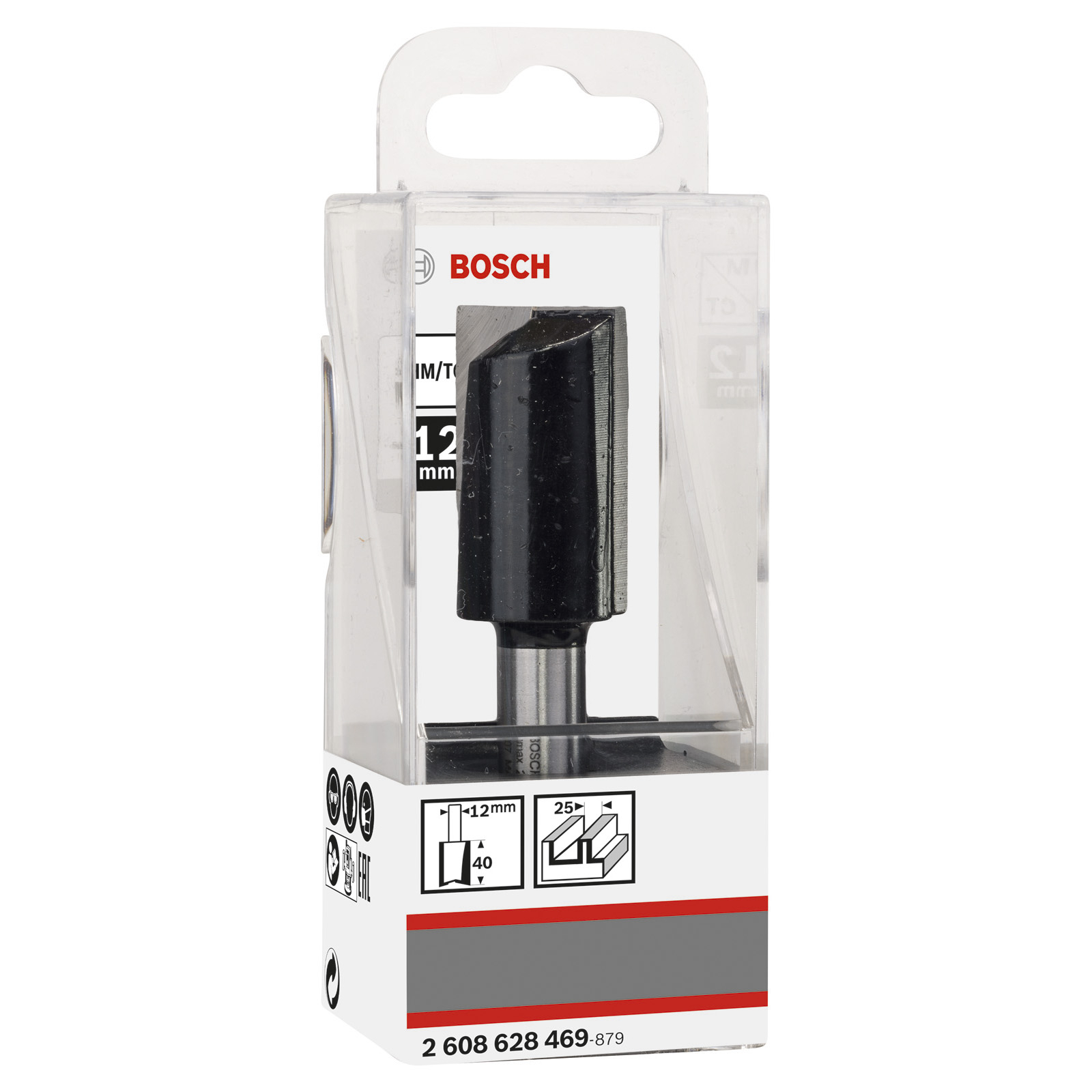 Bosch Nutfräser Standard for Wood 12 mm D1 25 mm L 40 mm G 81 mm - 2608628469