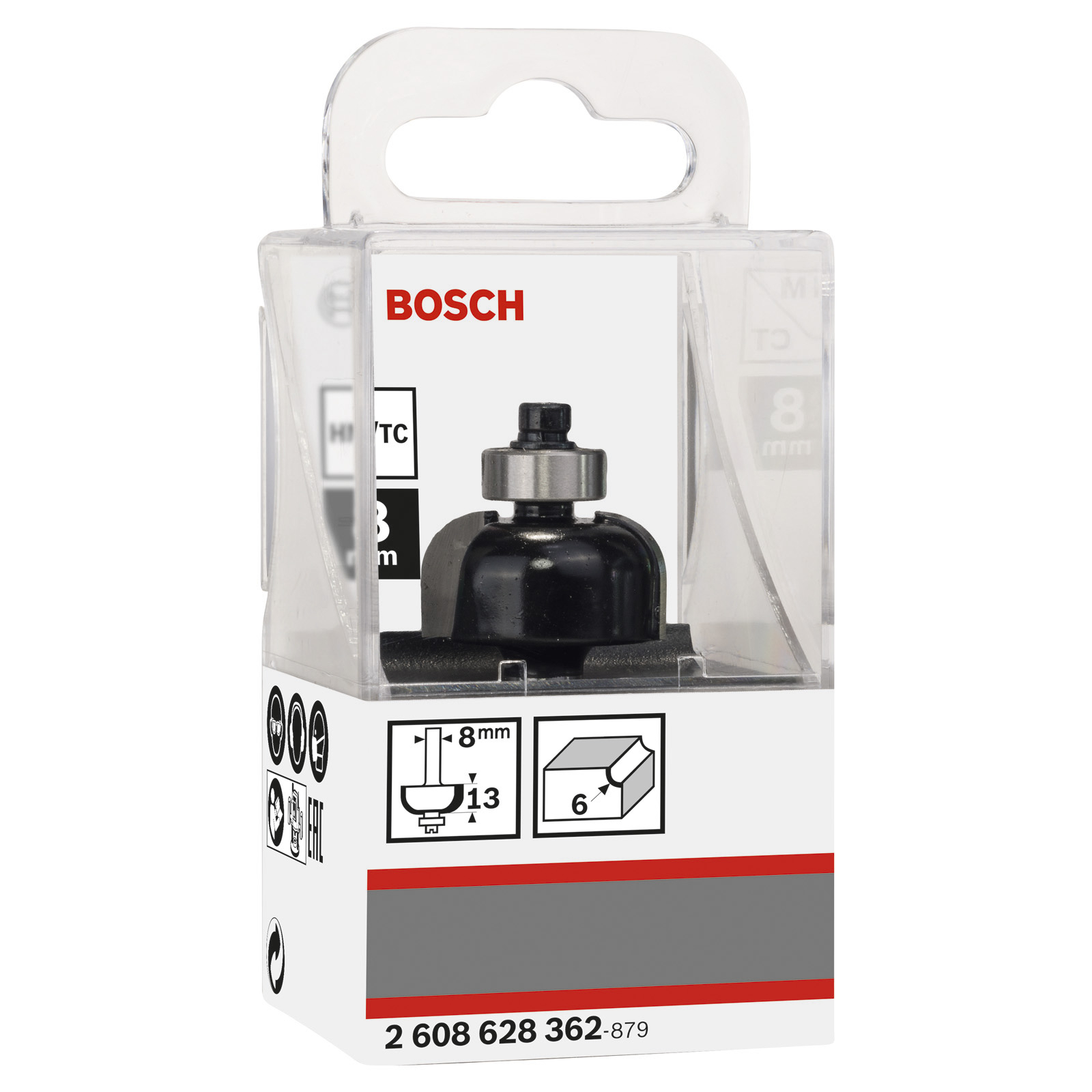 Bosch Hohlkehlfräser + Zapfen 8 x 24,7 x 53 - 2608628362