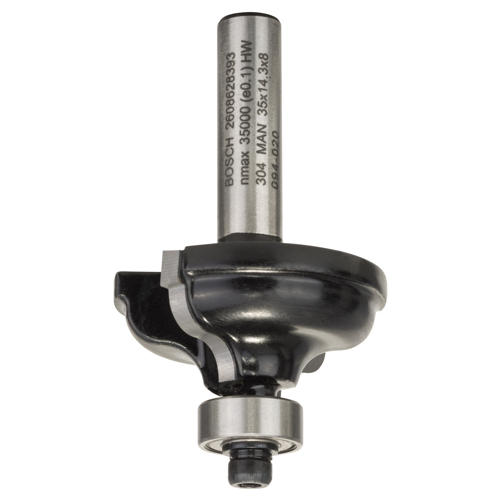 Bosch Profilfräser A 8 mm R1 4,8 mm B 11,2 mm L 14,3 mm G 57 mm - 2608628393