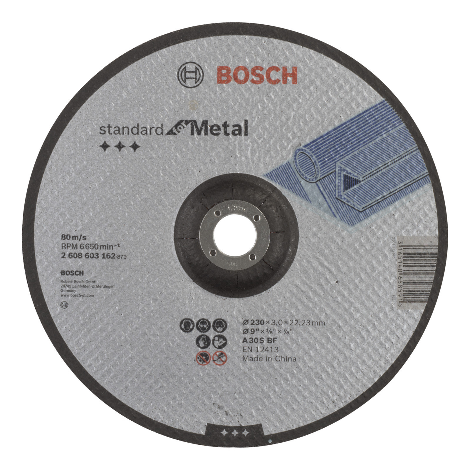 Bosch Trennscheibe gekröpft Standard for Metal A 30 S BF 230 mm 22,23 mm 3 mm - 2608603162